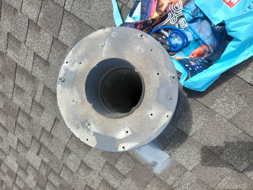 Residential Roofing Repair using Custom Fabricated Steel Spark Arrestor by Lighthouse Roofing