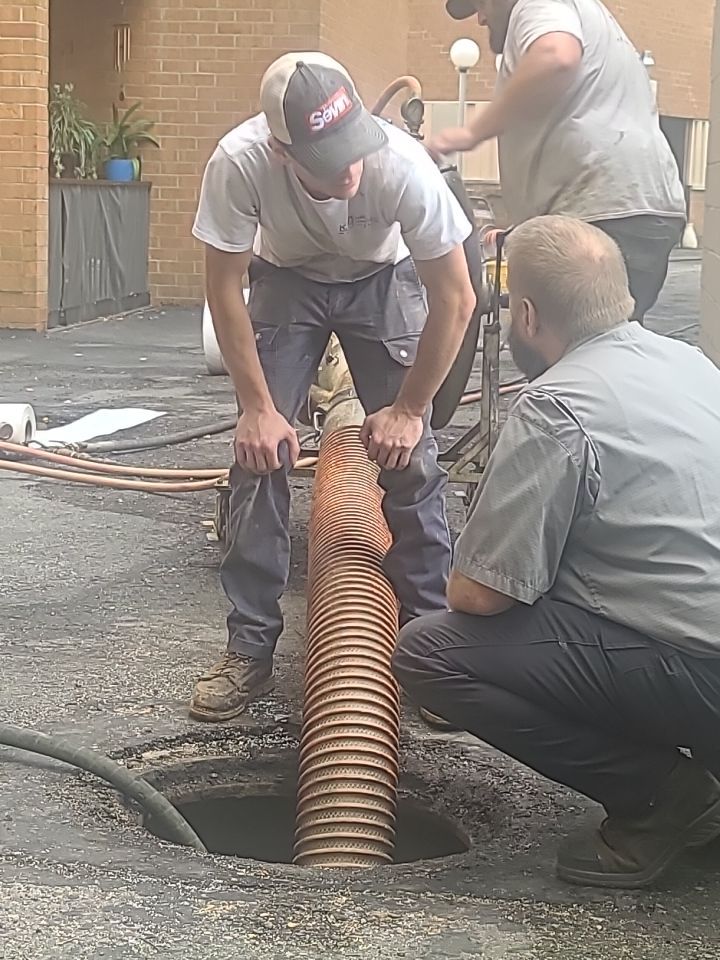 Sewer Repair using Perma-Liner through two manholes by Sureway Comfort John Wilcox Plumbing Heating Cooling