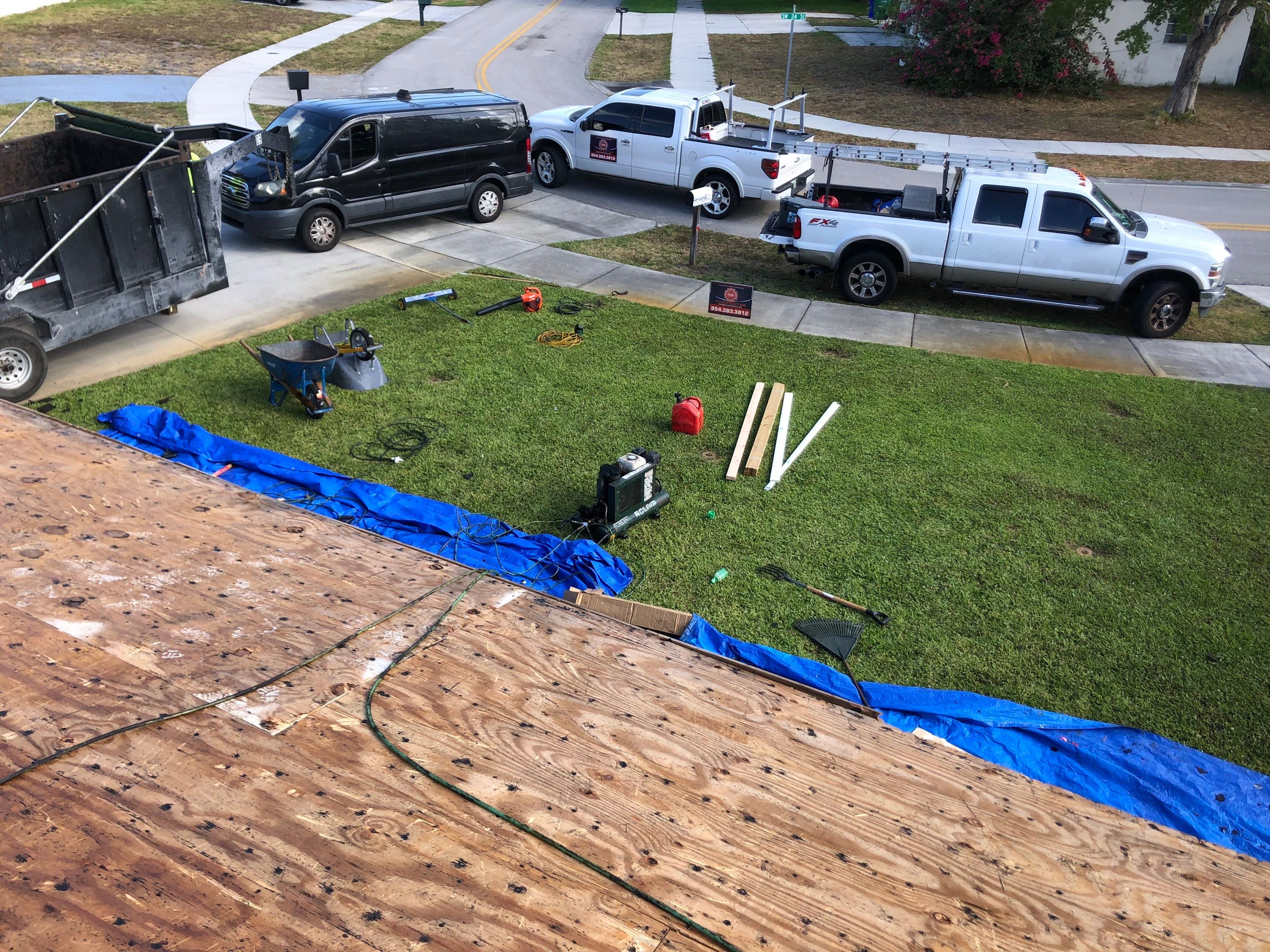 Residential Roofing Installation using Owens Corning Three Tab Shingles by First Due Roofing