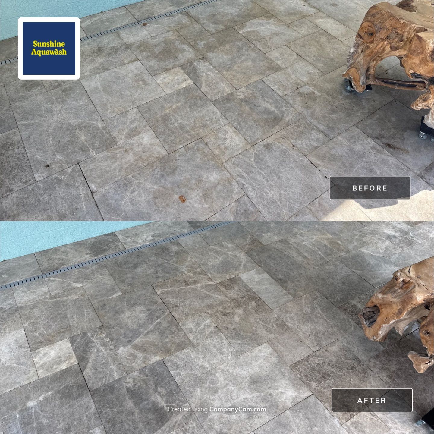 Travertine Pool Deck, Lanai & Screen Enclosure Cleaning Near Manatee River | Bradenton, FL by Sunshine AquaWash