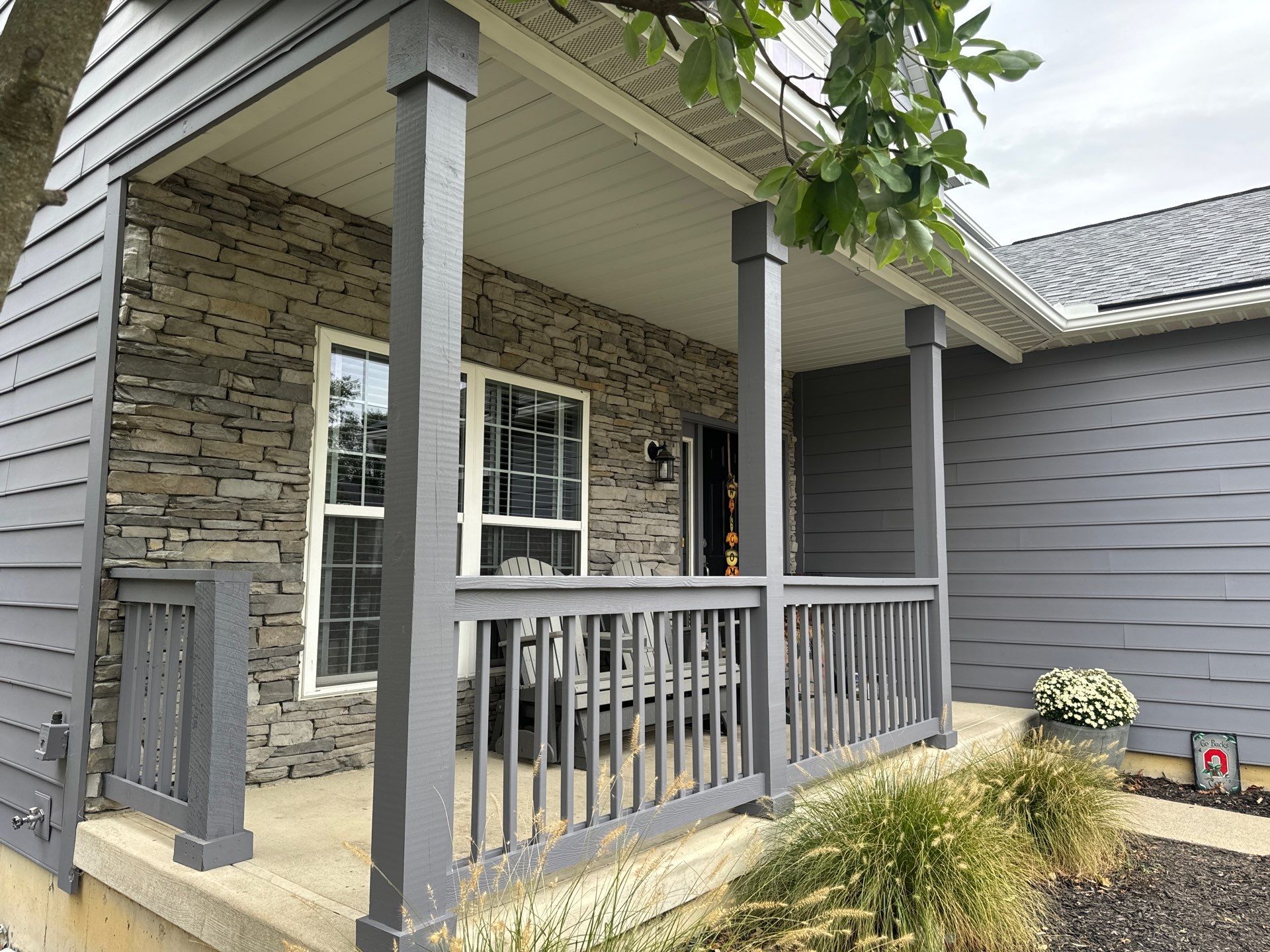 Porch Railings and Pillars Build by Farmer Home Solutions