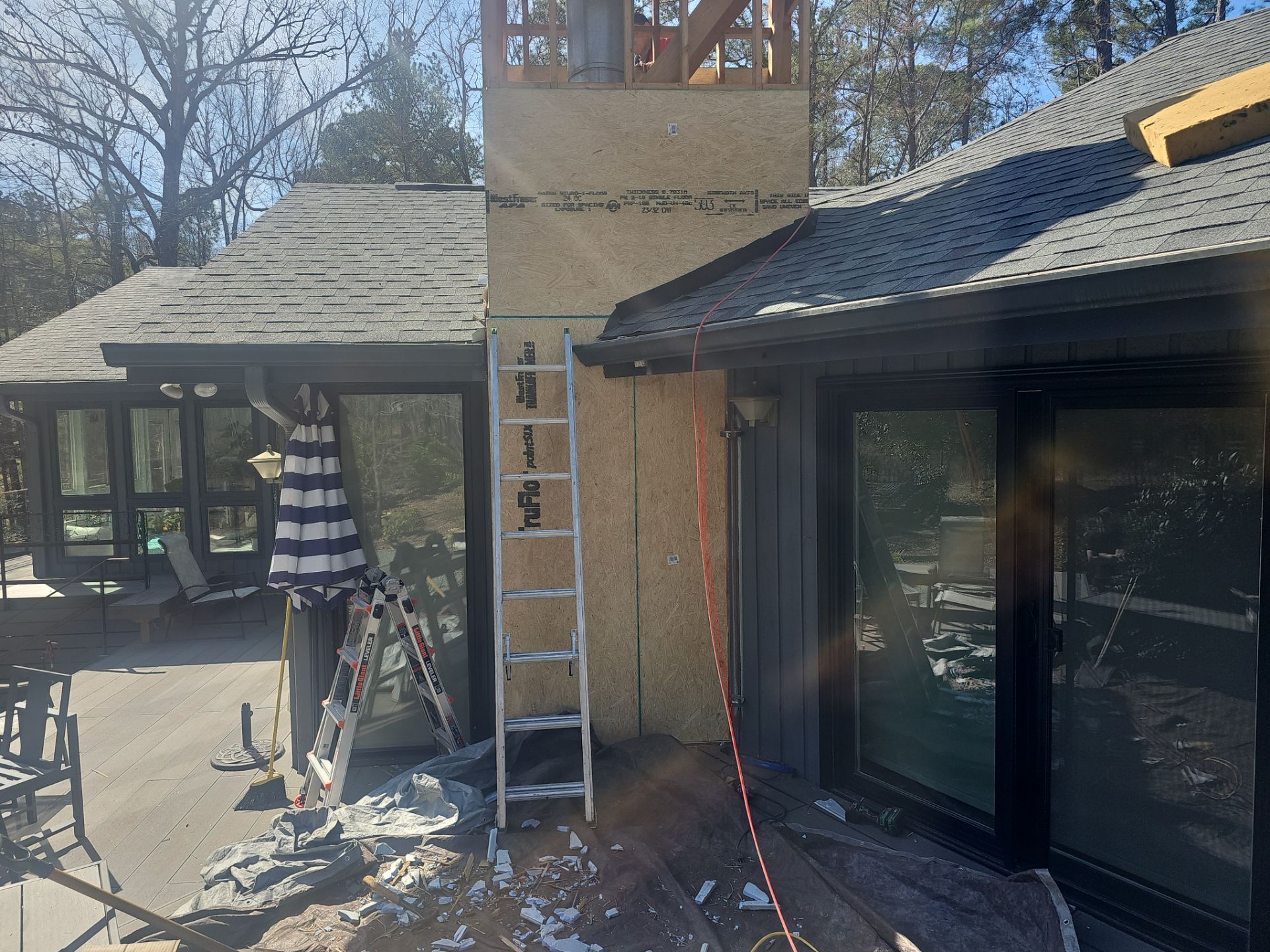 Project in Chapel Hill, NC by Barnes Restoration Inc. 