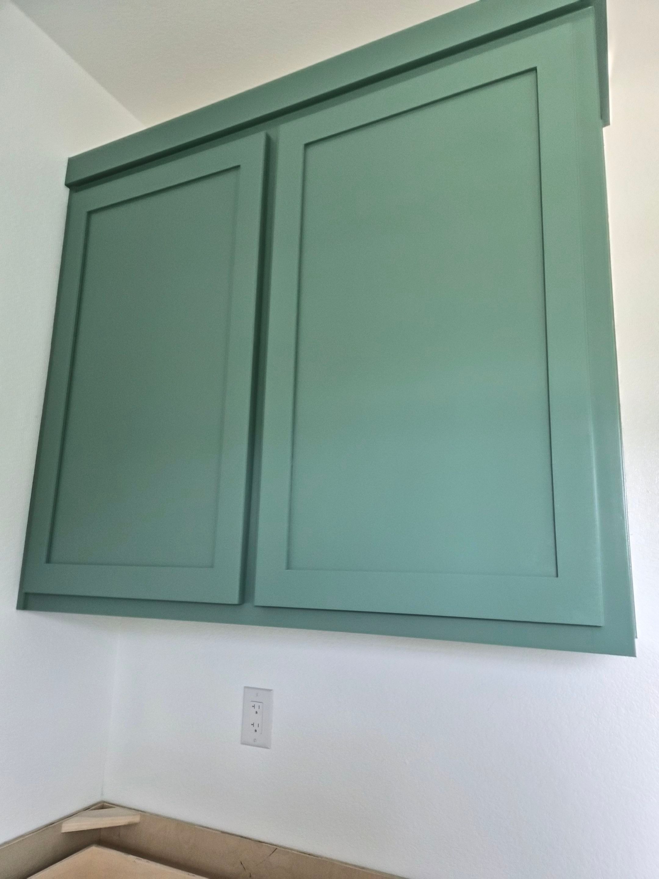 Sage Green Cabinet Transformation in Brownsboro, TX! by Quality Coats Painting