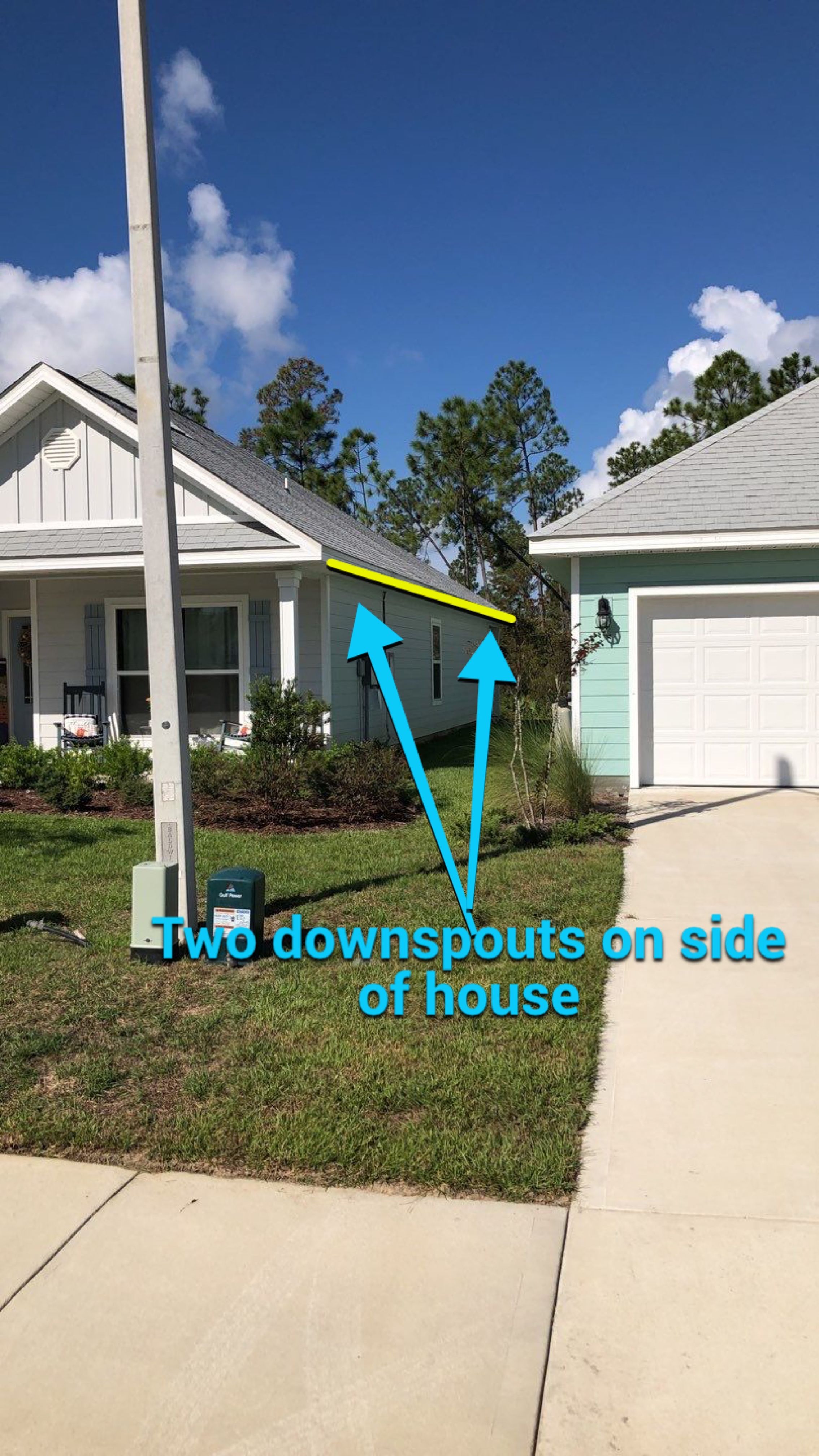Seamless Gutter Installation using White by Gutter Professors