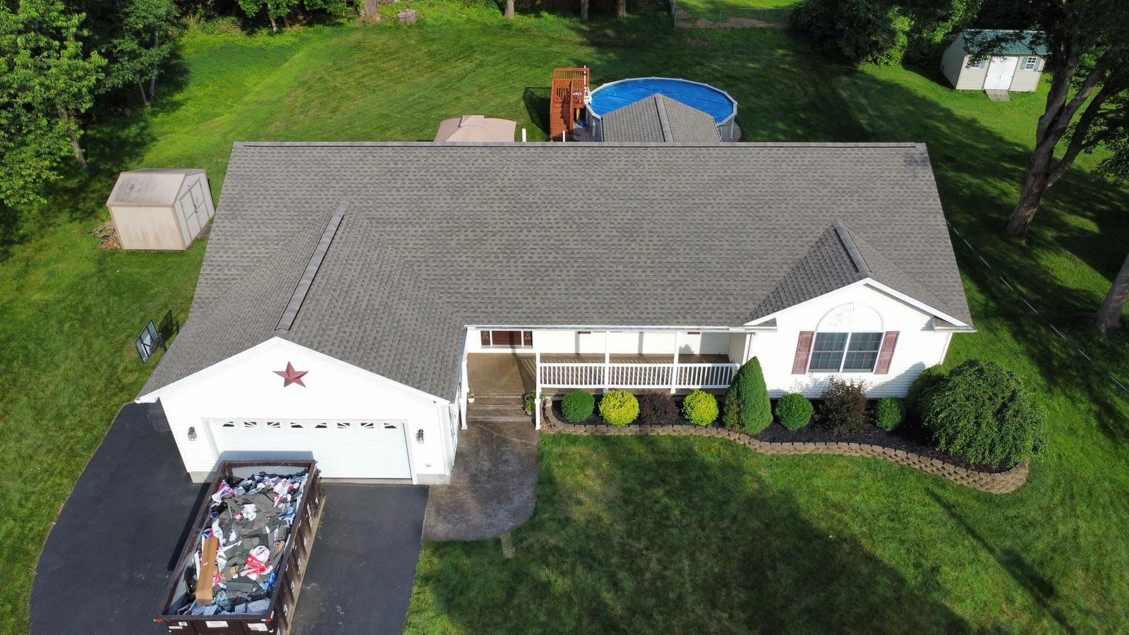 🔨 Full Roof Replacement with GAF HDZ Shingles in Marcy, NY 🏠 by Alpha Omega Roofing LLC