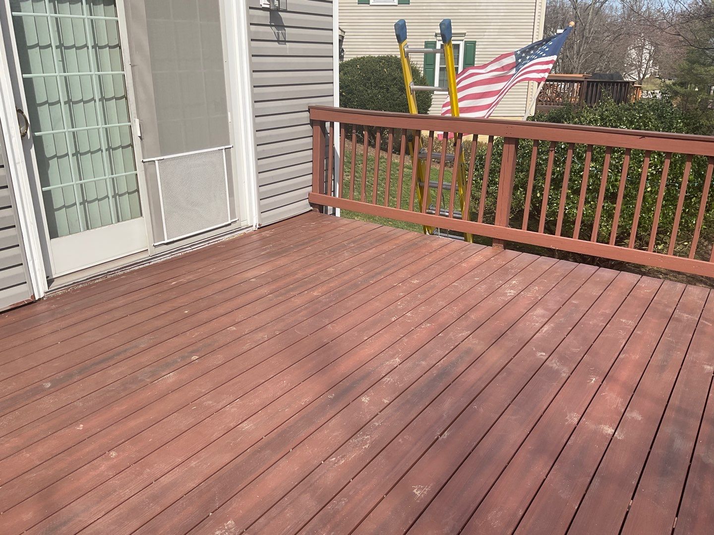 Deck Installation using New Composite Deck Board by Alpha Design Services