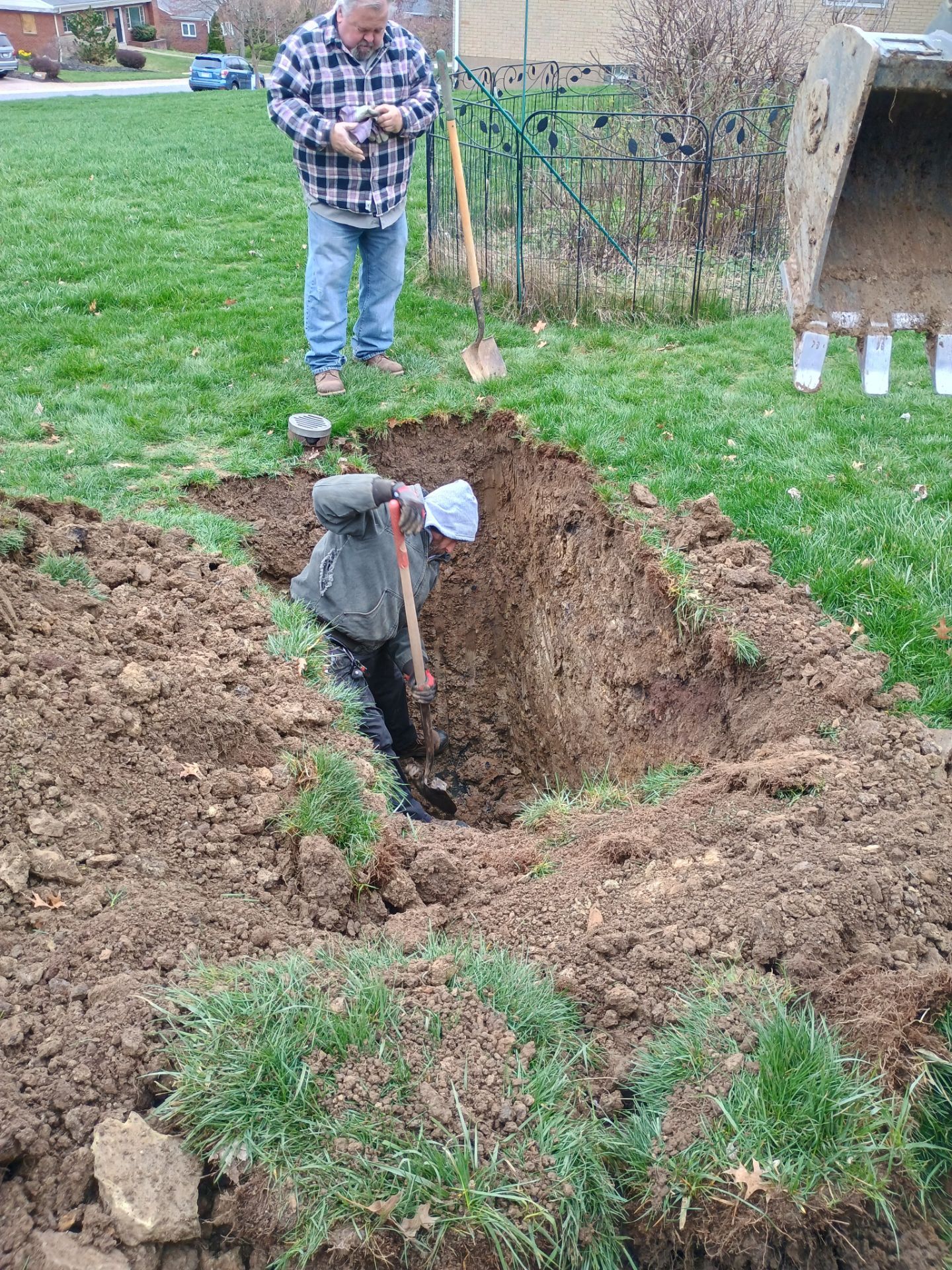 Sewer Replacement using PVC pipe by Sureway Comfort John Wilcox Plumbing Heating Cooling