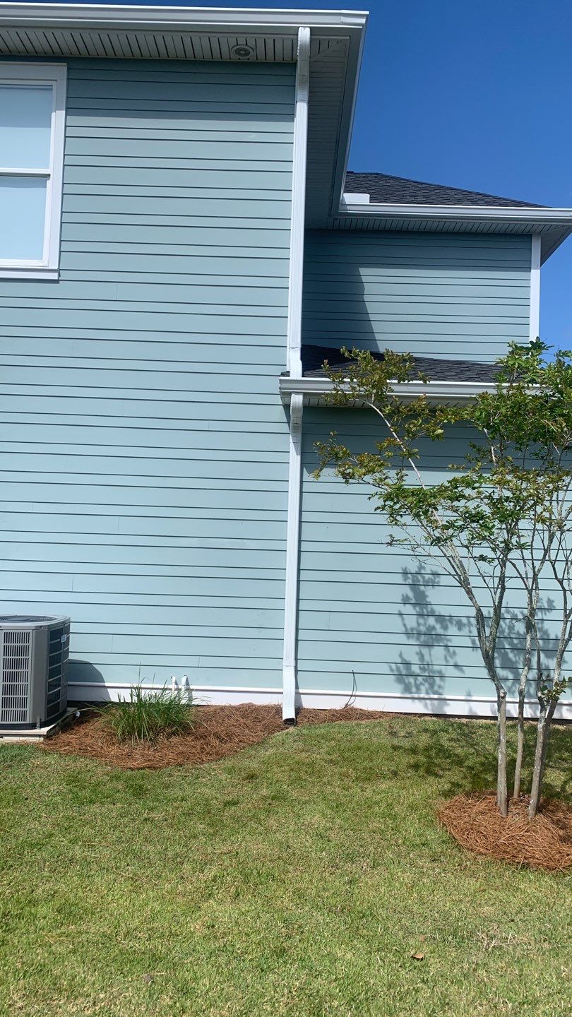 Gutter Installation Using White K-Style 6 Inch Seamless Gutters by Gutter Professors