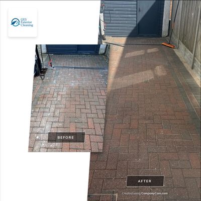 Driveway And Patio Clean using Honda 21lt High Pressure Machine