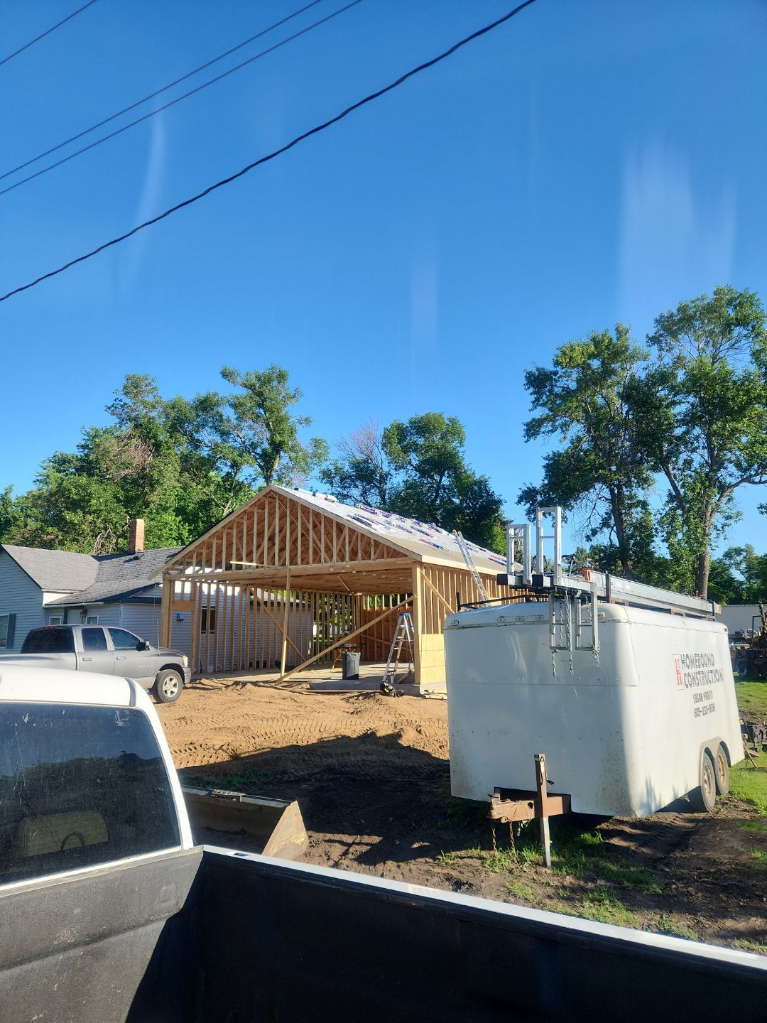 Garage addition by Homebound Construction