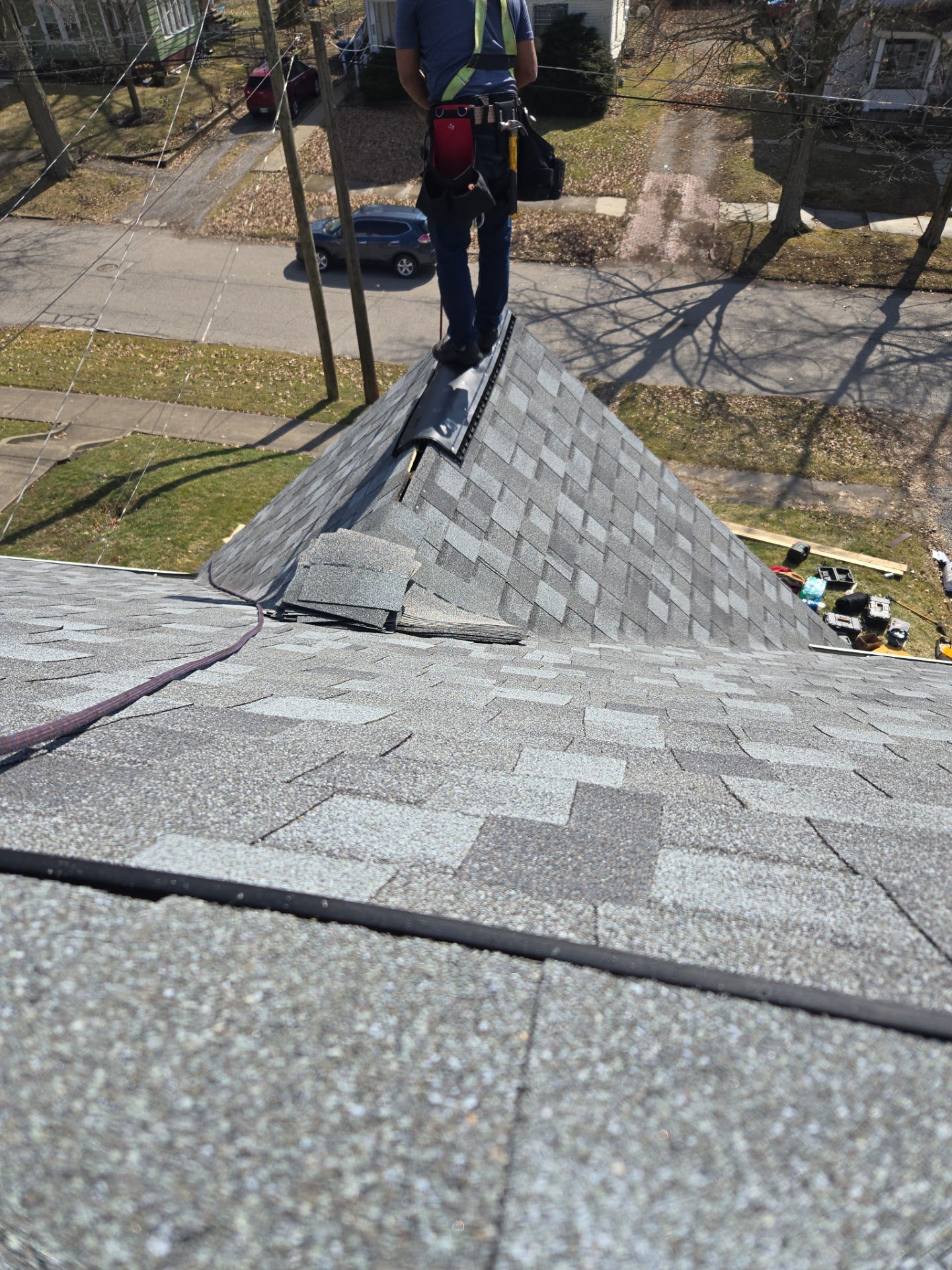 Atlas Pinnacle, Color, Coastal Granite, Drip Edge, Color, Black by Eagle Eye Roofing