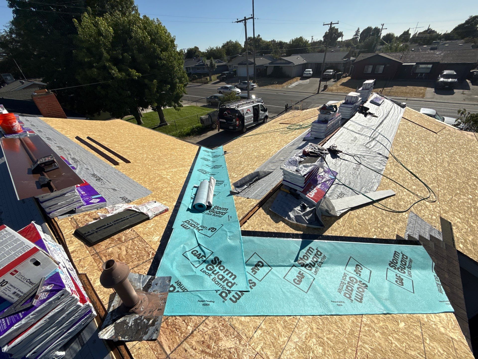 Residential Reroof using GAF by Nextop Roofing
