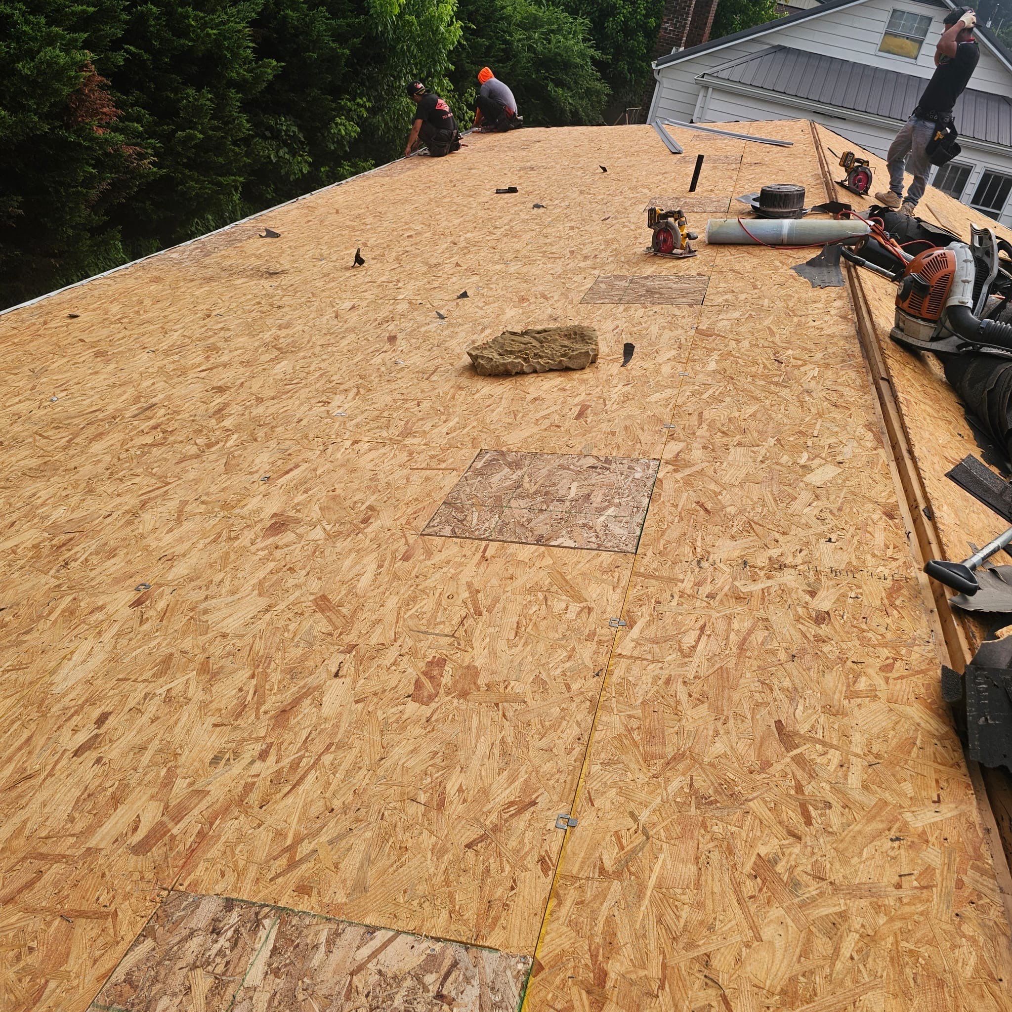 Residential Roofing Installation using GAF Timberline HDZ Pewter Gray by Rainstoppers Roofing