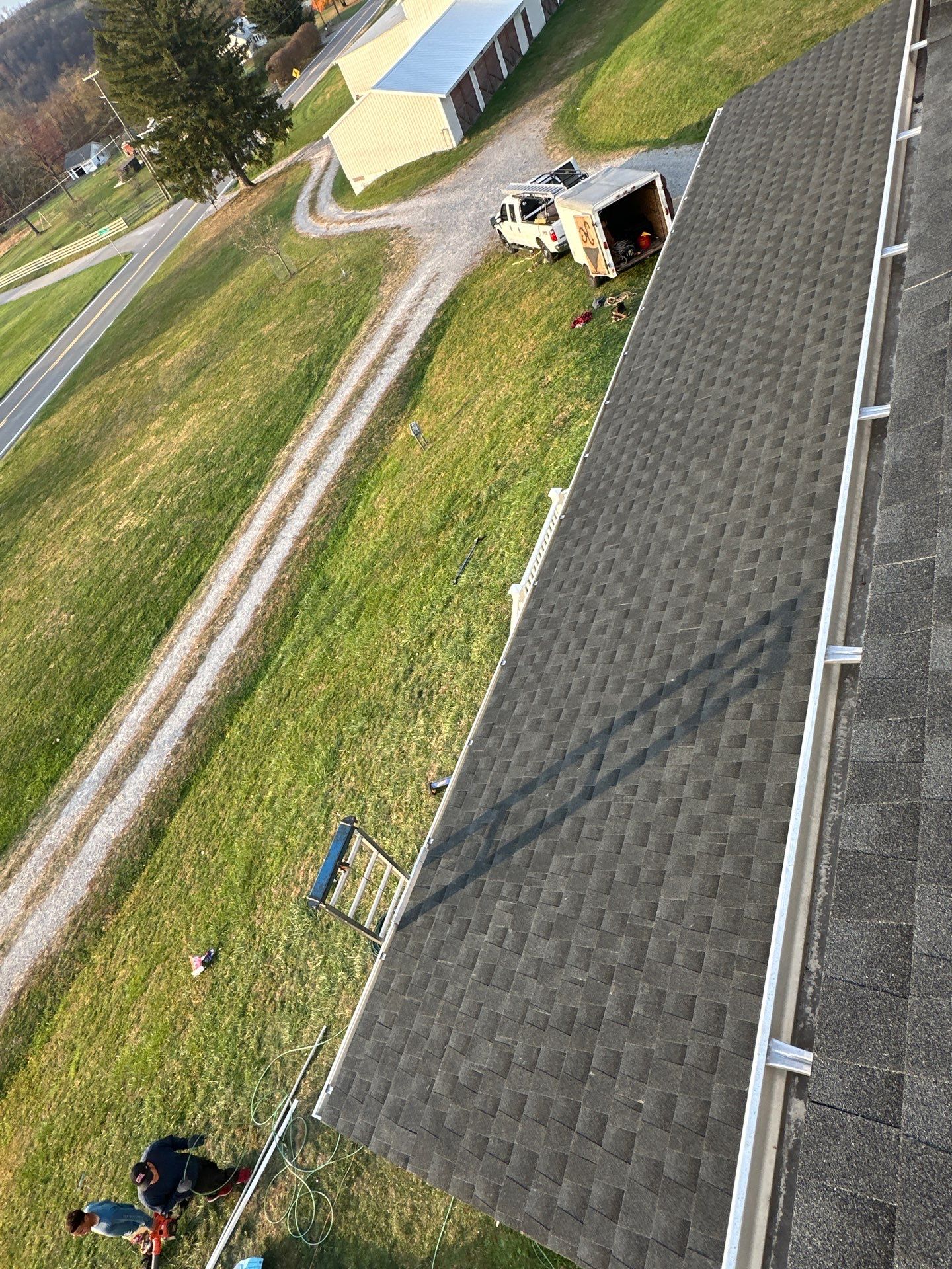Residential Roofing Installation using GAF Timberline HDZ Charcoal by Rainstoppers Roofing