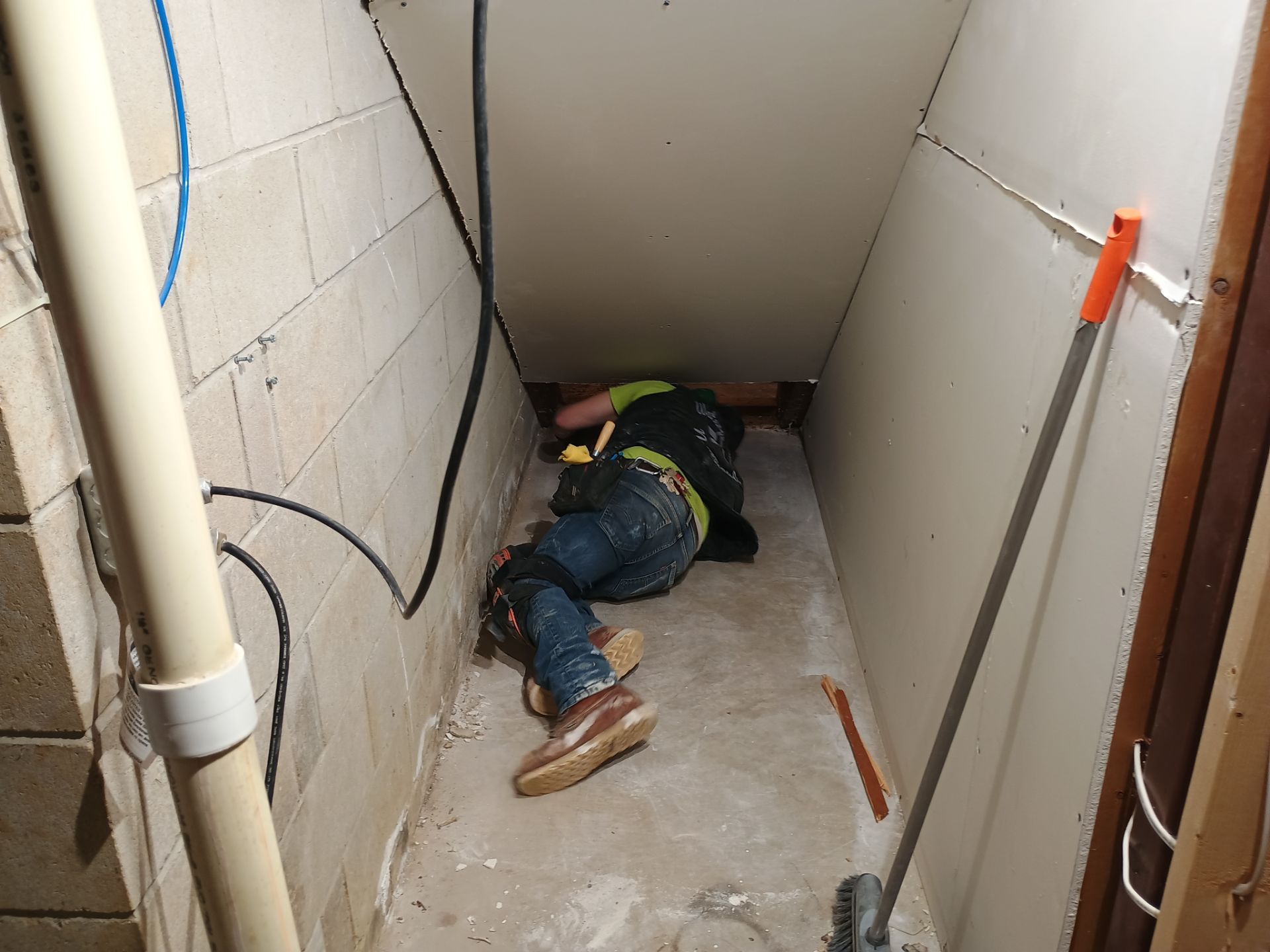 Interior Drain Tile Installation in Minnetonka, MN by Waterproofing Northeast