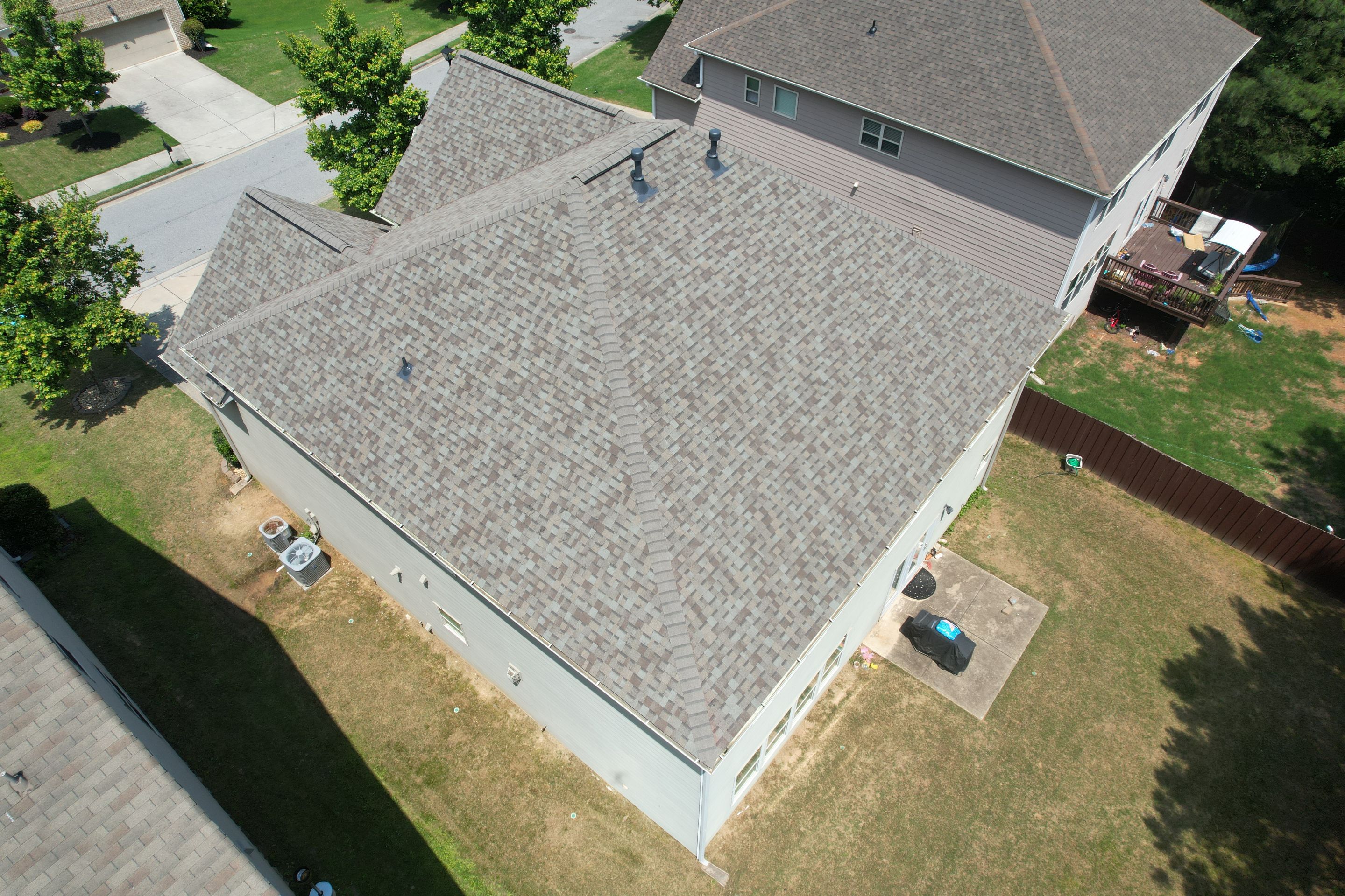 Residential Roof Replacement using Owens Corning TruDef Driftwood by Inspector Roofing and Restoration