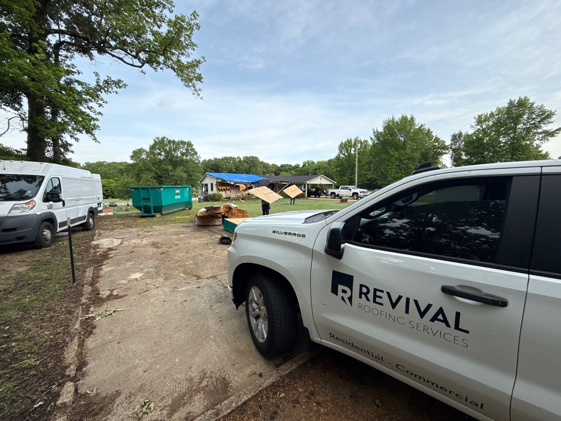 Structural Roof Restoration and Porch Repair in Hernando MS by Revival Roofing Services