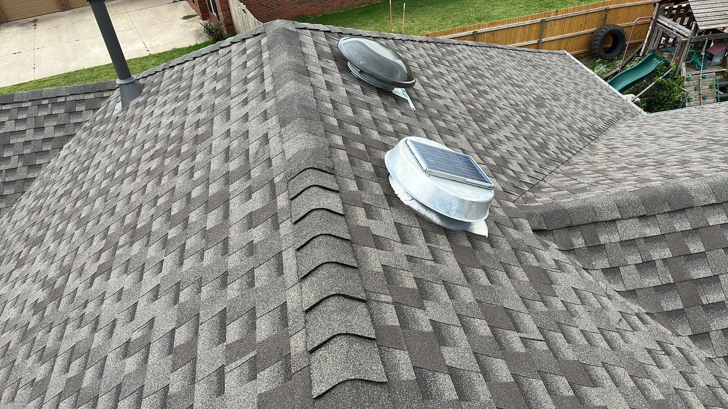 roof and vent replacement in Yukon by McCann's Roofing and Construction