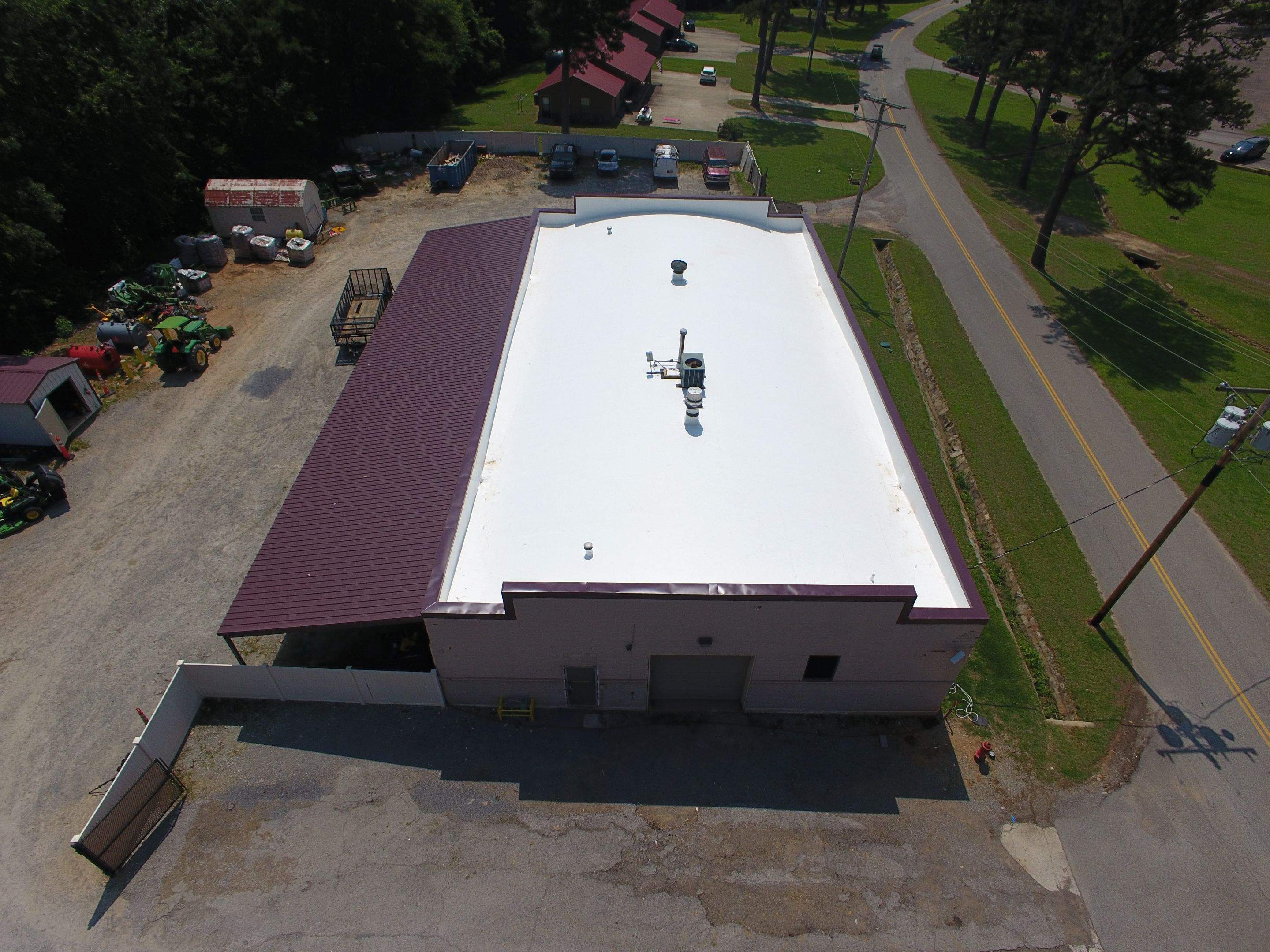 Choctaw Nation Healthcare Center - White Building by Hostetler Roofing