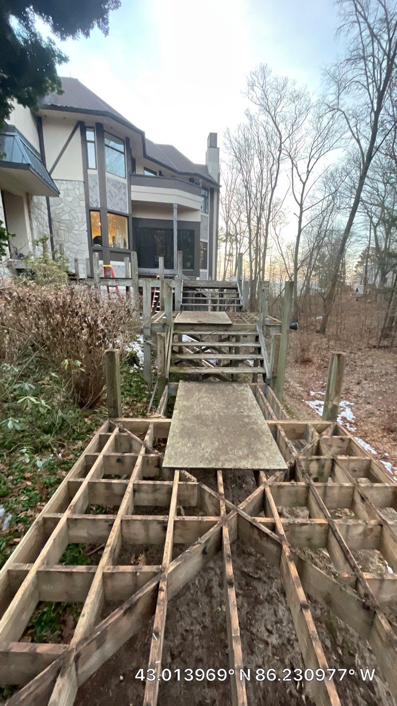 Custom Multi-Level Deck in Grand Haven by Cutting Edge Homes