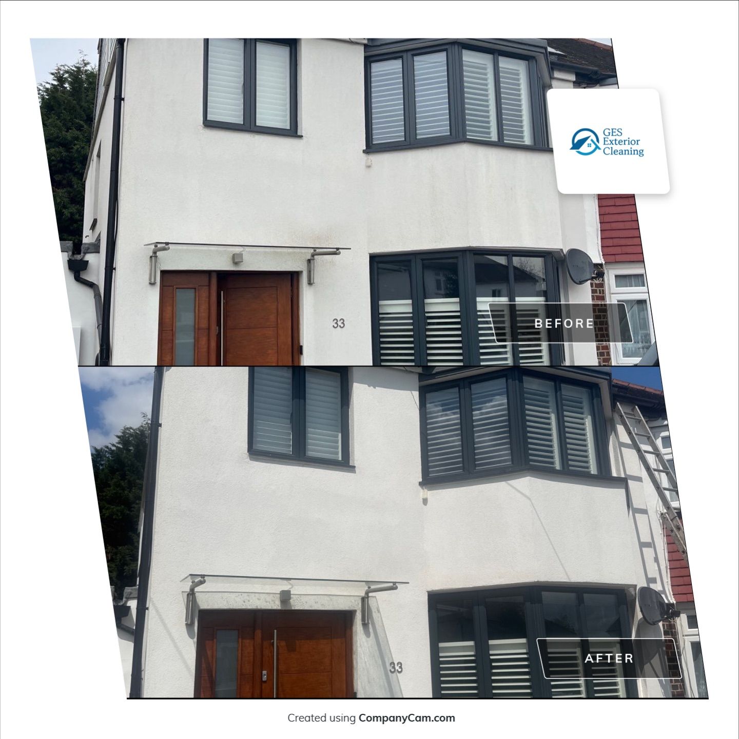 Render Clean using Softwash Equipment by Ges Exterior Cleaning ltd