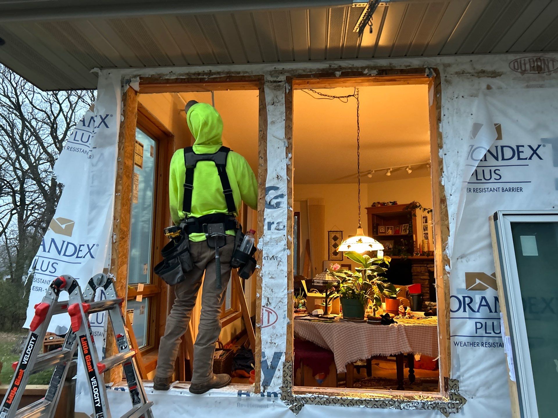 A Clean Window Upgrade Ready for New Siding with Pella Lifestyle Series by United Windows and Siding LLC