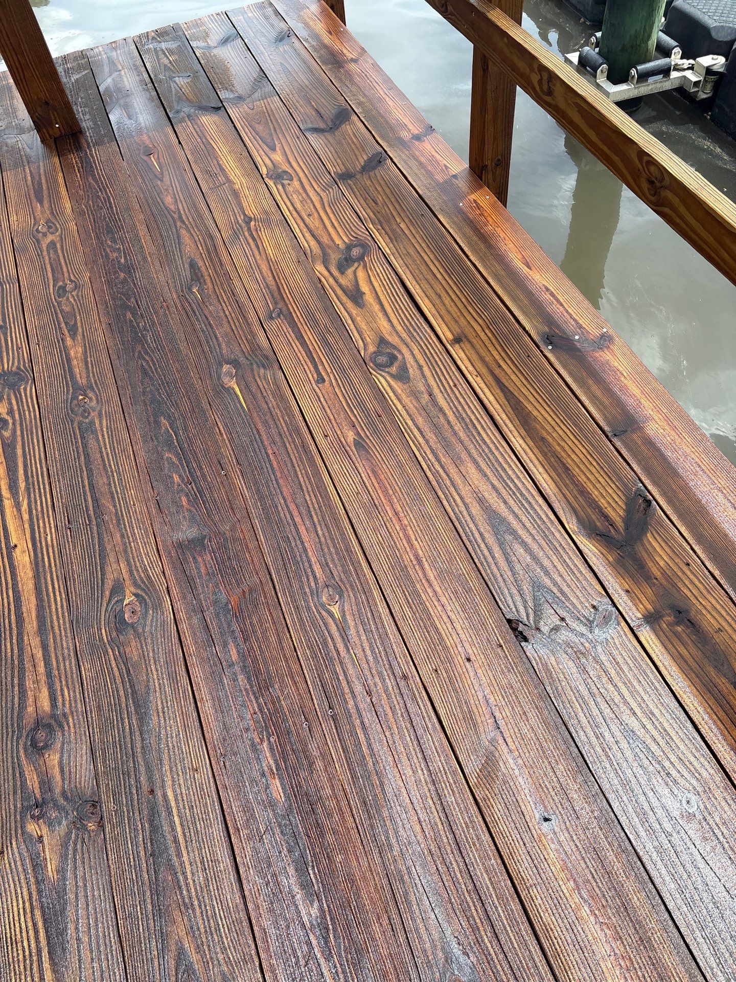 Wood Dock using Wood Sealant by DuraSeal