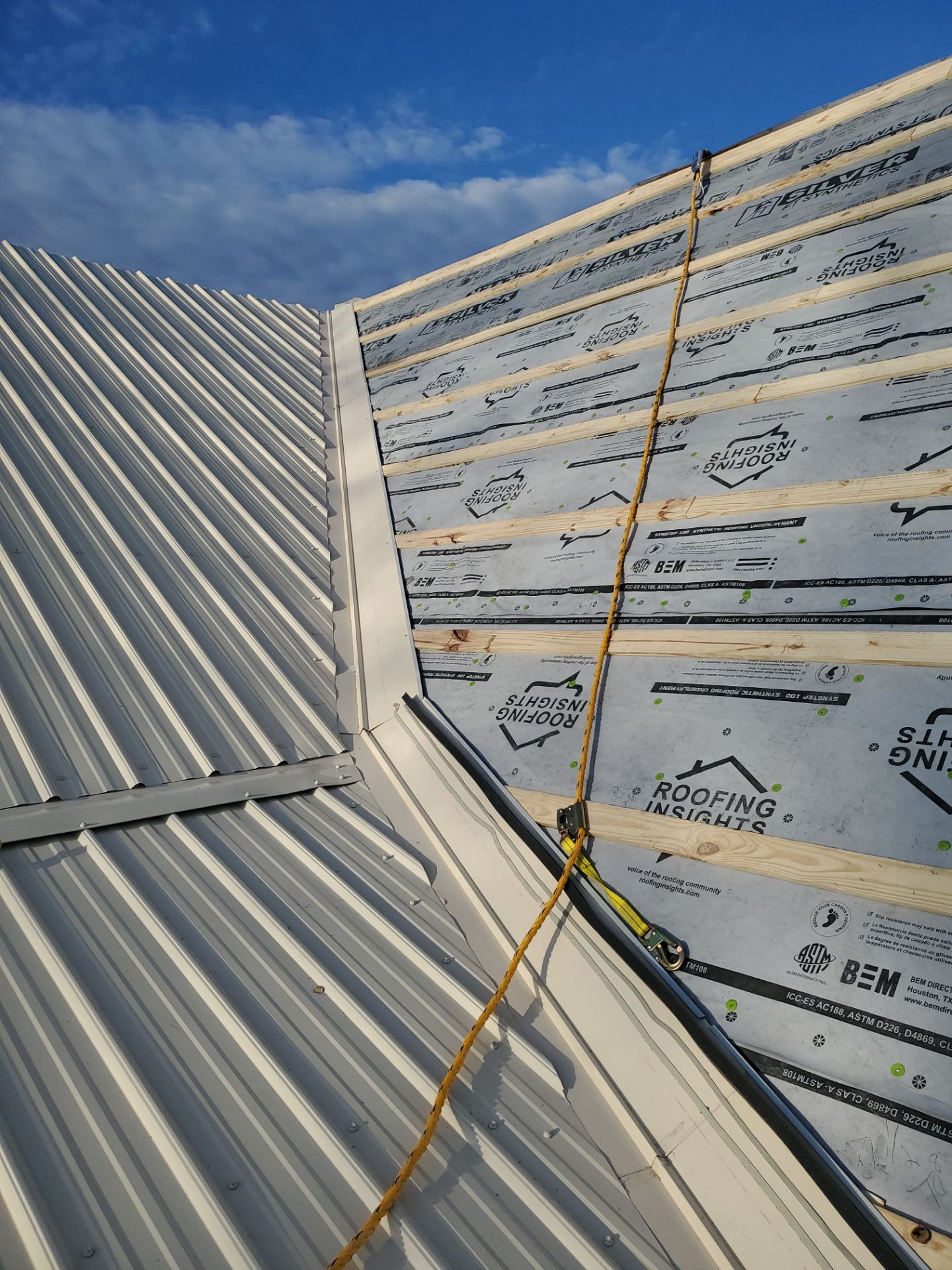Residential Metal Roof Replacement using Reed's Metals: 26 GA. Colored Residential Metal Panels (Ivory) by Hostetler Roofing