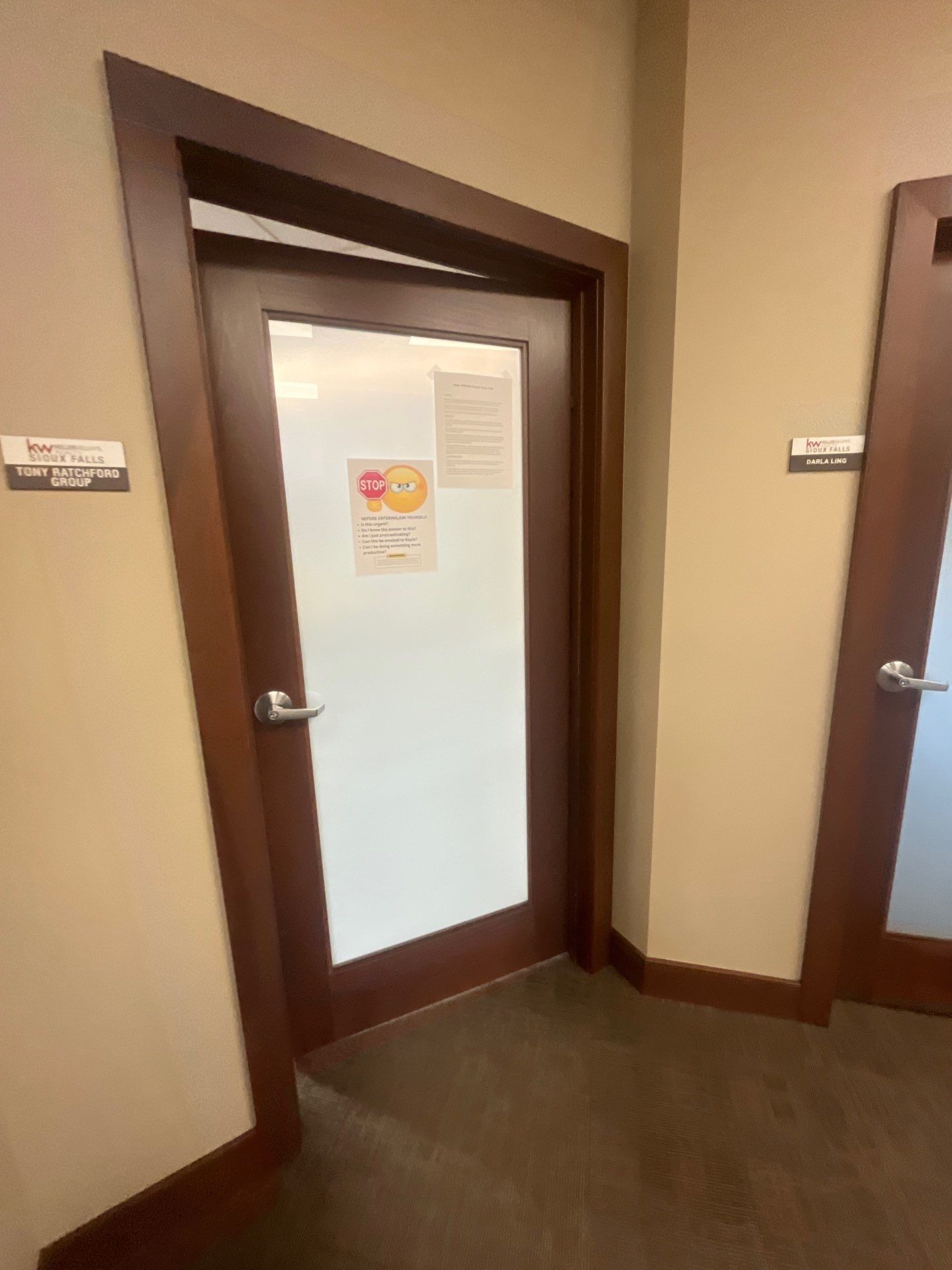 Commercial Office Interior Remodel and Modern Suite Refresh in Sioux Falls by Select Painting, Coatings & Garage Cabinets