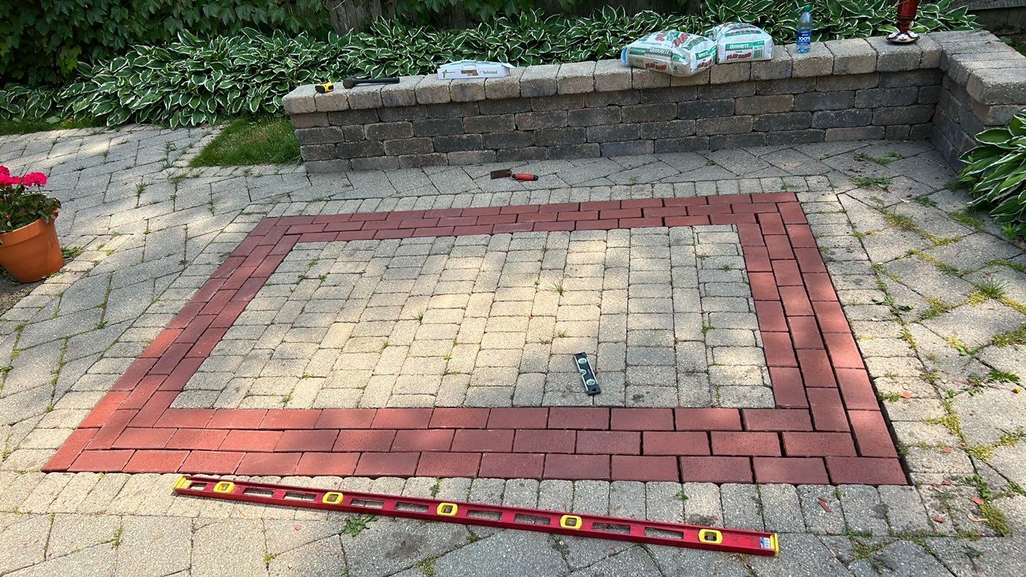 Brick paver clean, sand and seal.  using Surebond SB-1300 by Northern Power Washing LLC.