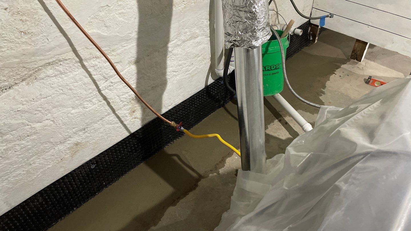 Interior Drain Tile & Wall Drainage in Northeast Minneapolis by Waterproofing Northeast