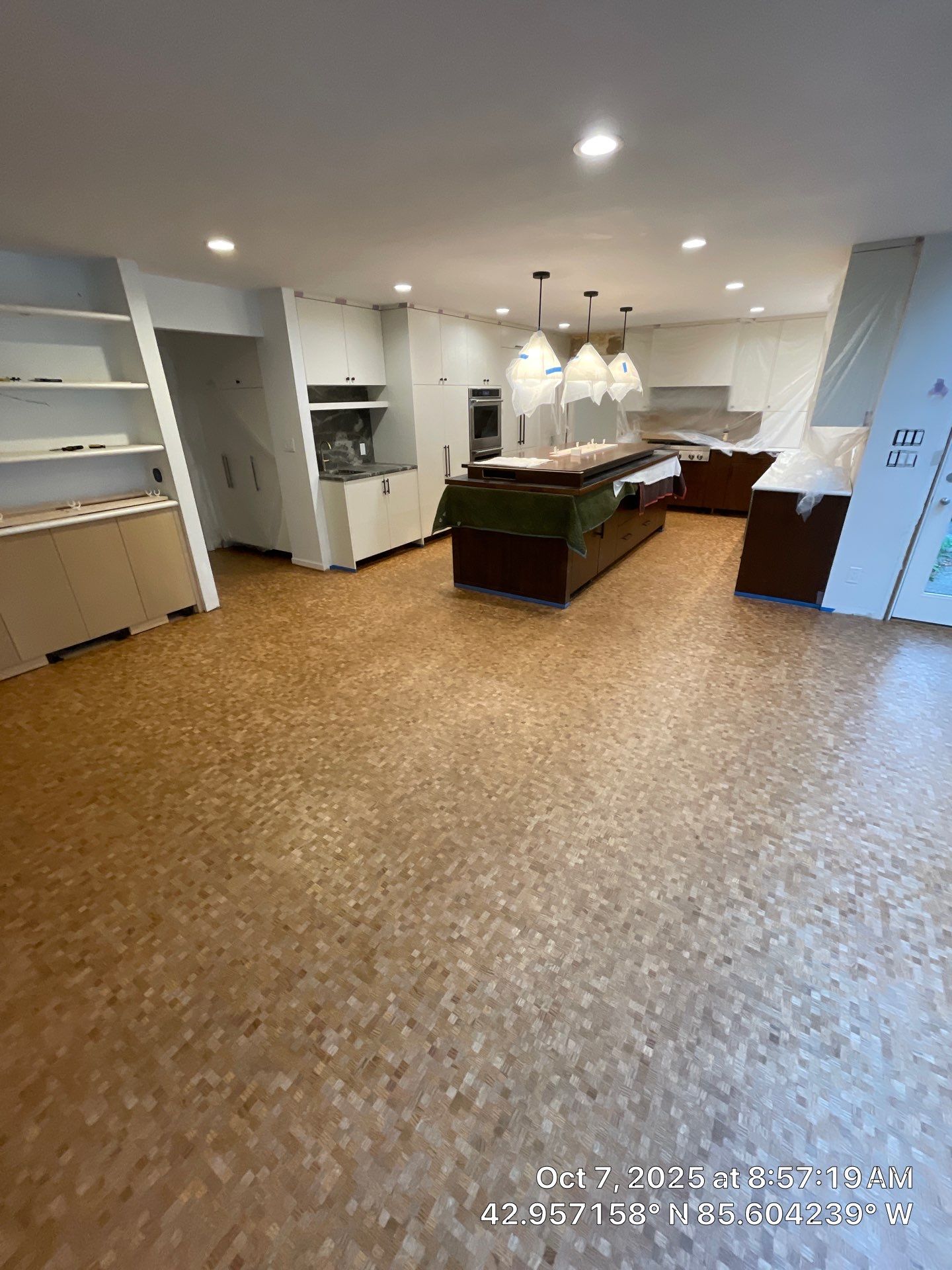 UNIQUE MID CENTURY MODERN Square Wood Tile Floor by RTBaldwin Hardwood Floors