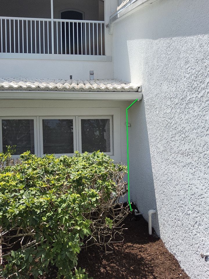 White Gutter Installation Sanibel FL by Gutter Professors