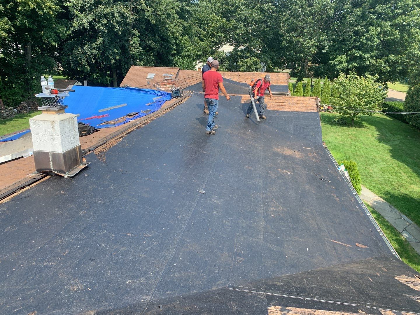 Residential Roofing Installation using Owens Corning Duration Brownwood by A Plus Exterior