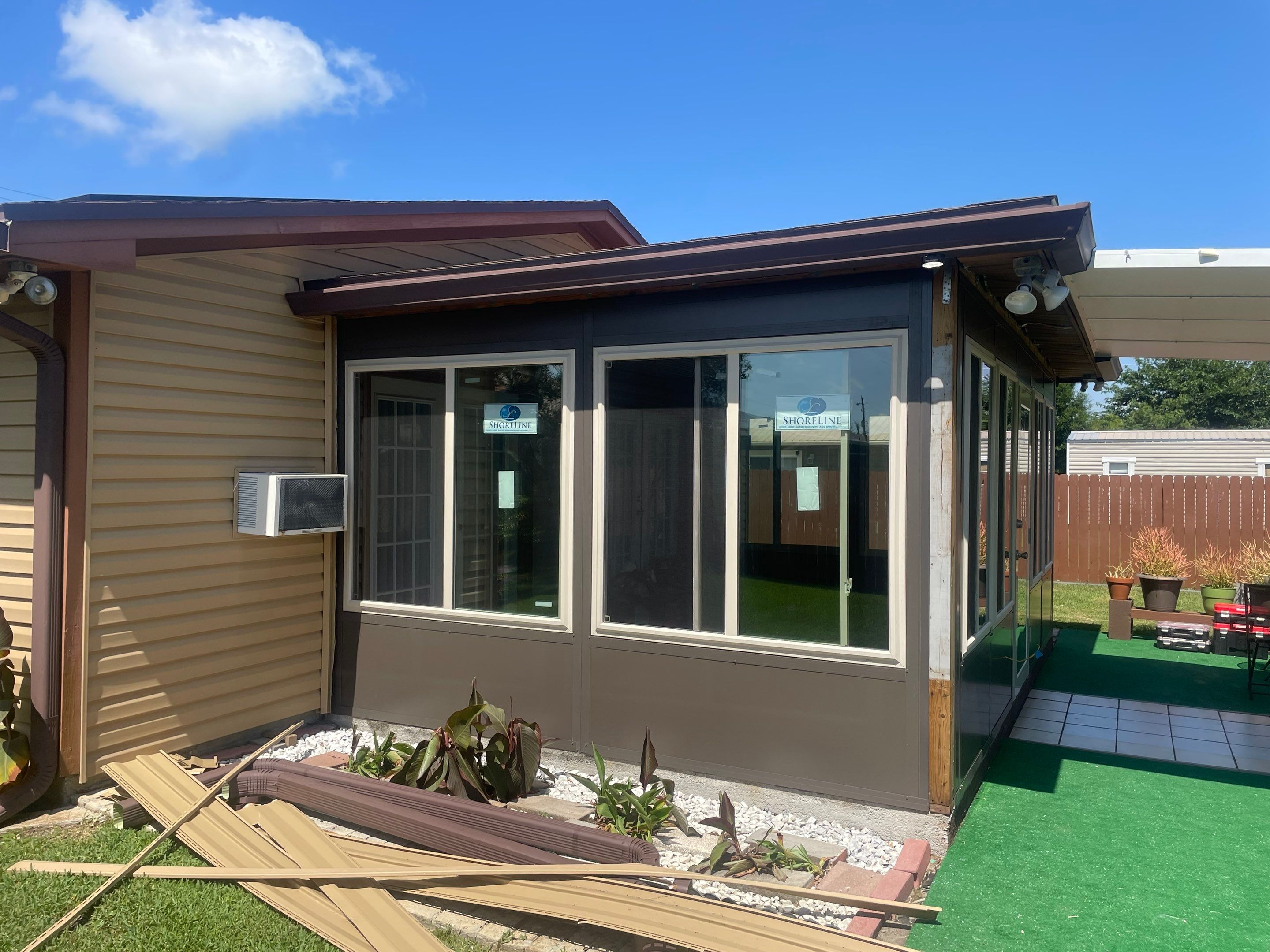 Glass Room using Colorbeam by Titan Sunrooms