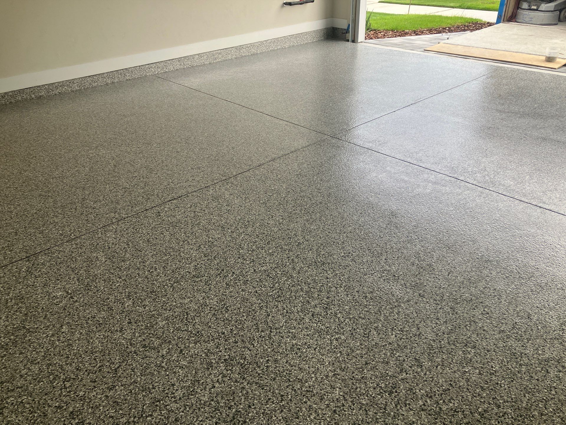 Garage Project in Slate Stone by Cross Creek Concrete Coatings