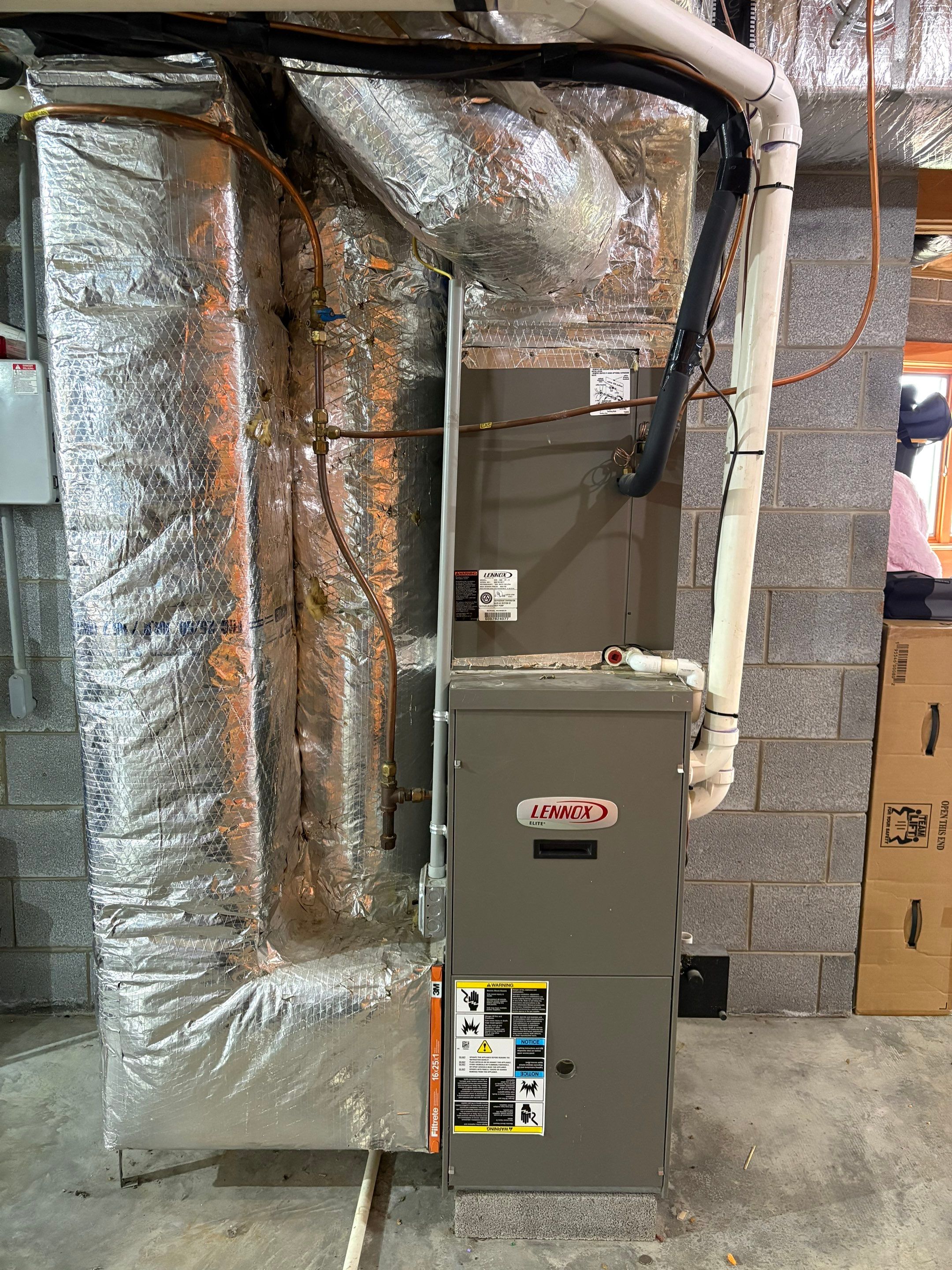 Duel Fuel Amana S-Series install by Elemental Heating and air conditioning LLC