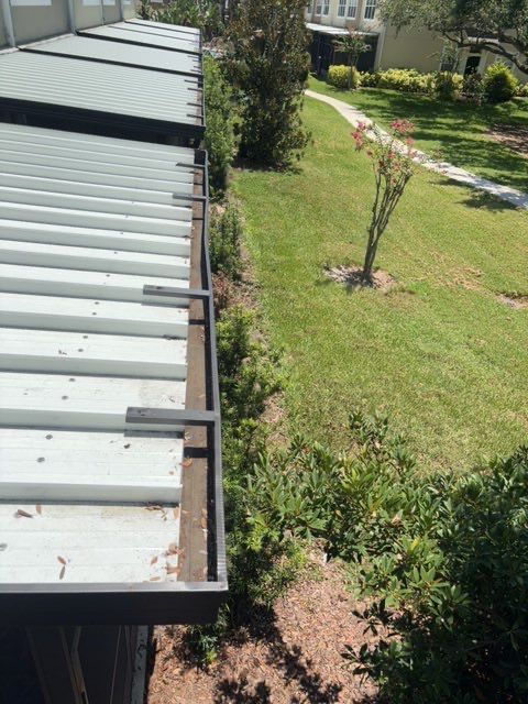 Riverview gutter cleaning job all cleaned gutters at residential location