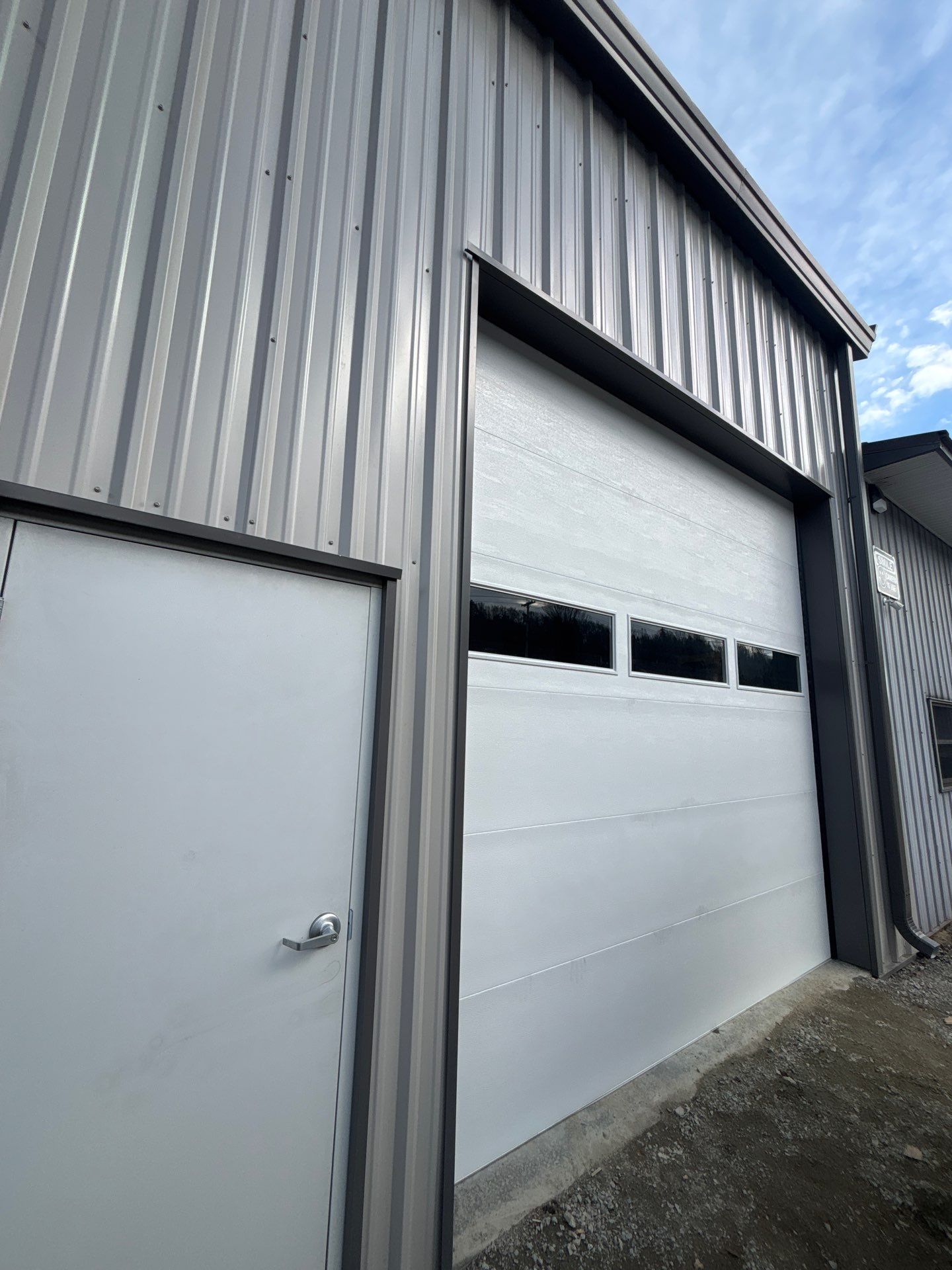 Commercial Door Installation using Raynor Aspen 138 Garage Doors by Keene Door