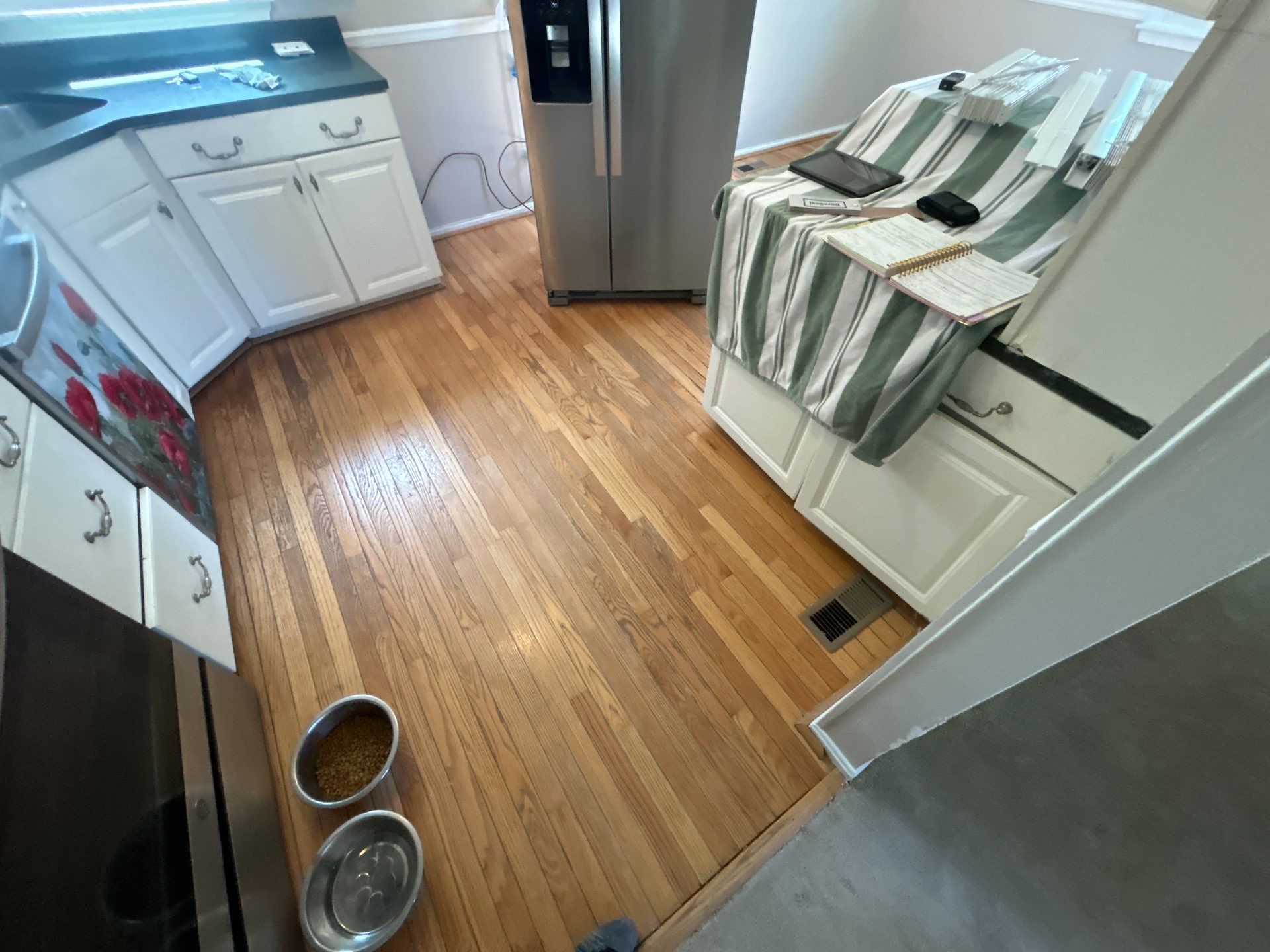 Hardwood Refinish Project in Crestwood by Footprints Floors Kentucky