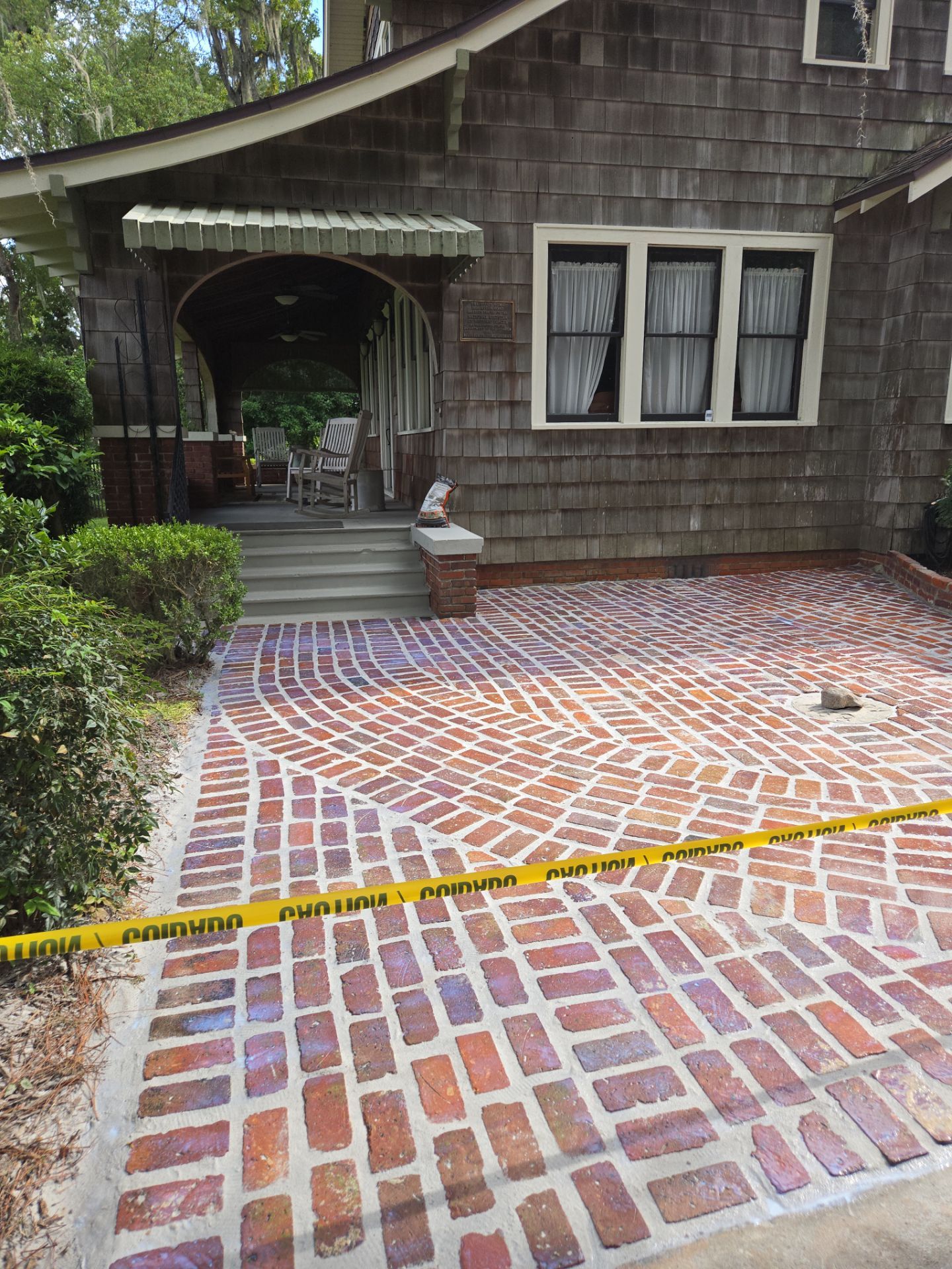Pavers using PolySand by DuraSeal