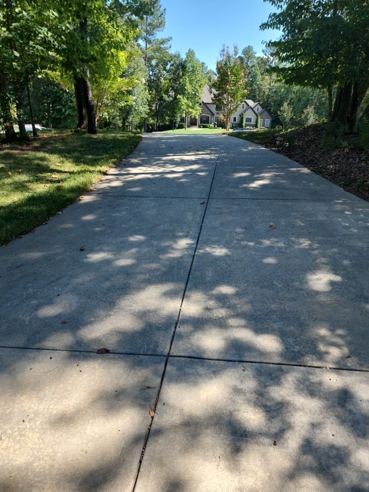 concrete Clean using cleaner by G&H Home Tech Pros LLC