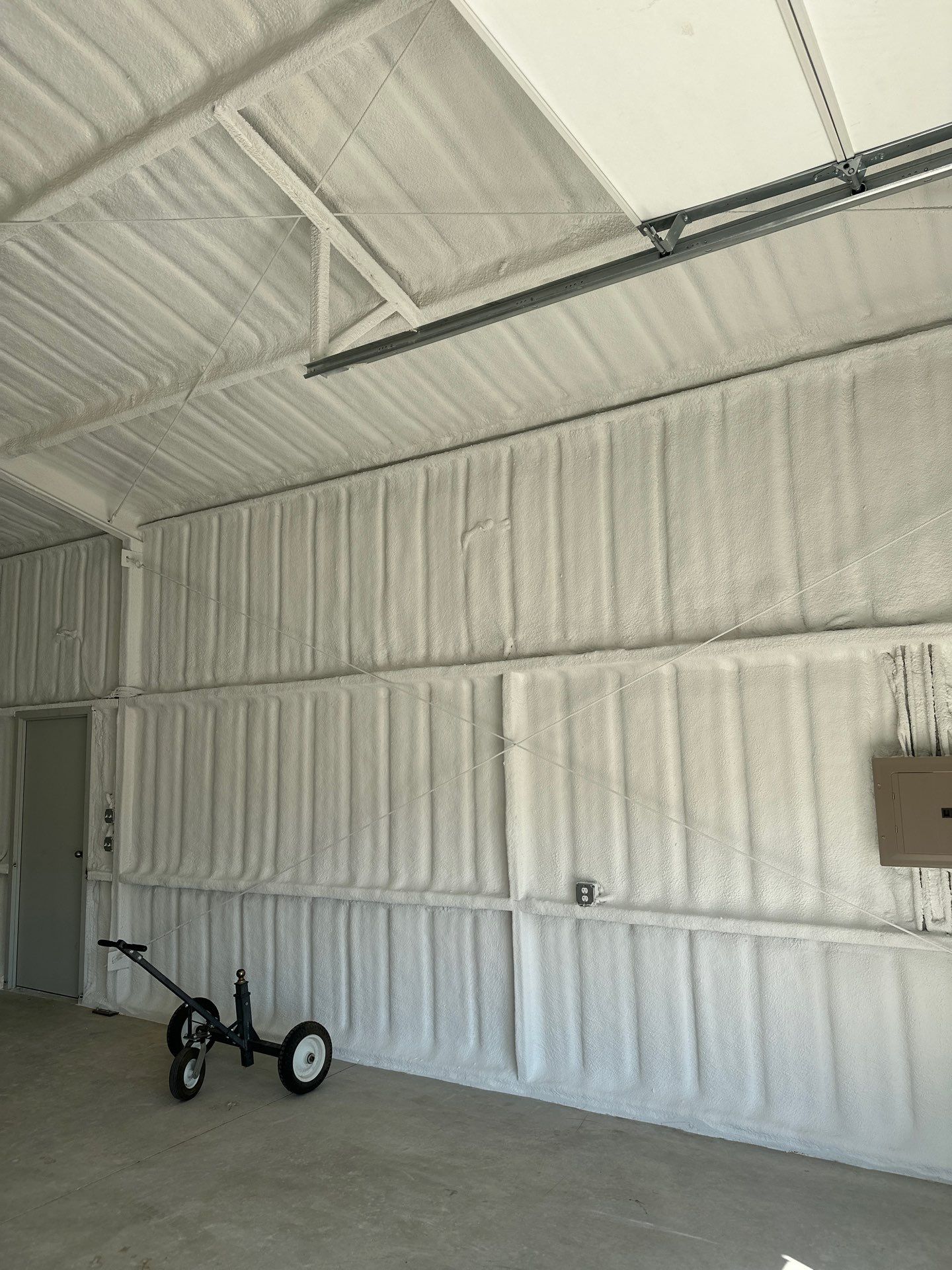 2" close cell foam on this new shop Sanger Tx  by Apex Insulation Solutions