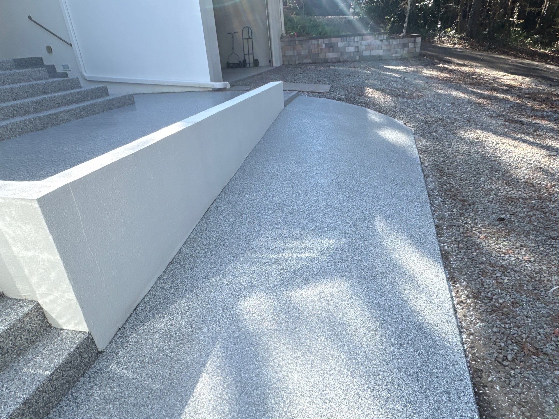 Entry and Garage in Gainesville, FL inSlate Stone by Cross Creek Concrete Coatings
