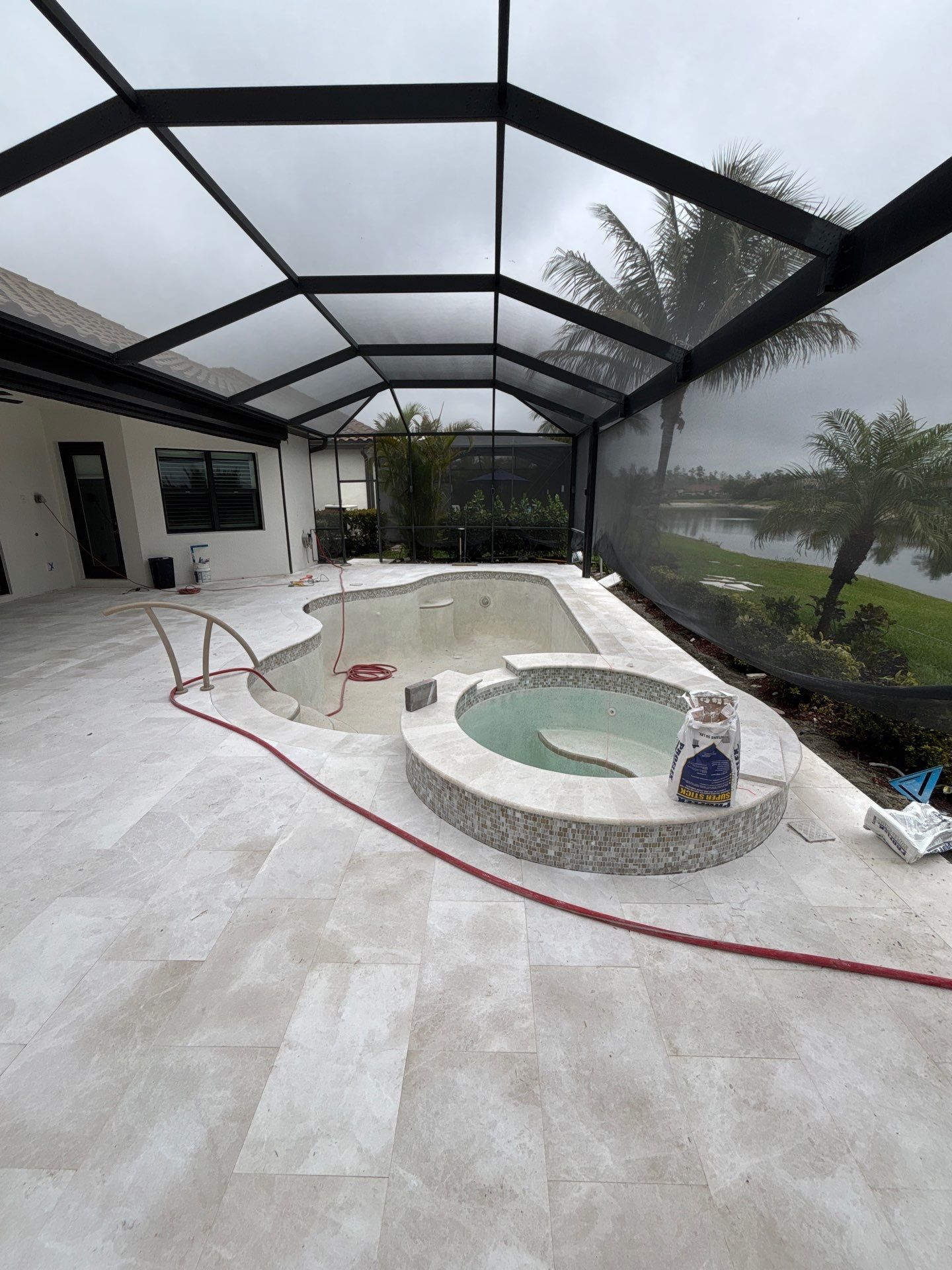 Pool Deck Renovation | Pool Coping | Waterline Tile | Bonita National Golf & Country Club` by Old Town Pavers Llc
