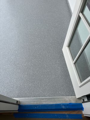 Patio Floor Coating using Custom Color