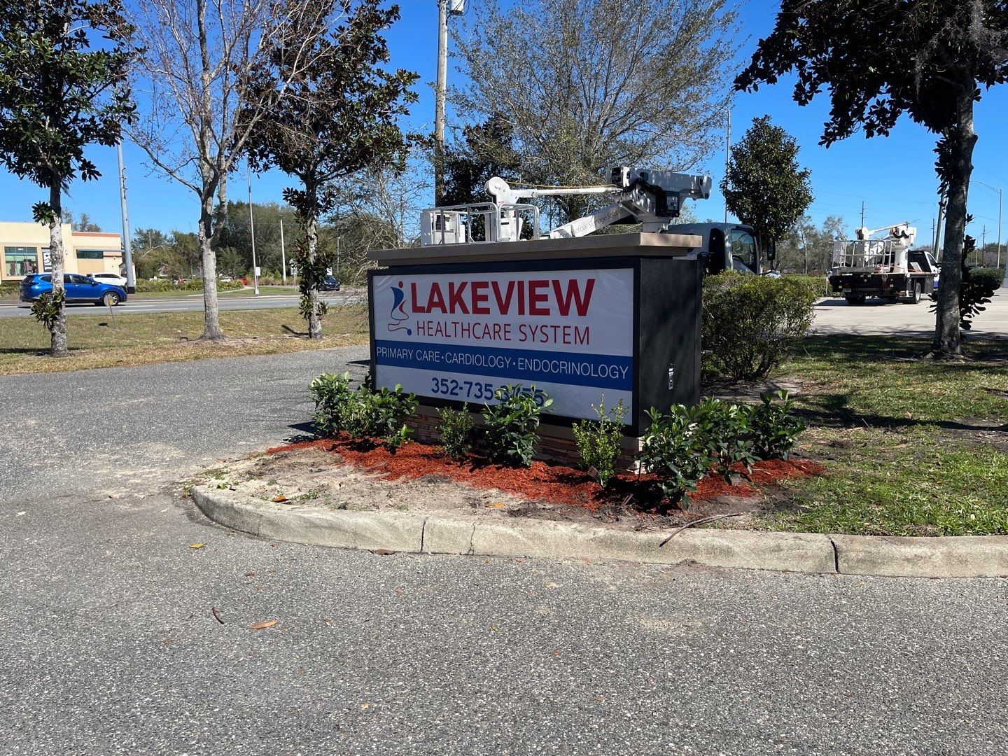 Monument Sign for Lakeview Healthcare System by SignCrafters
