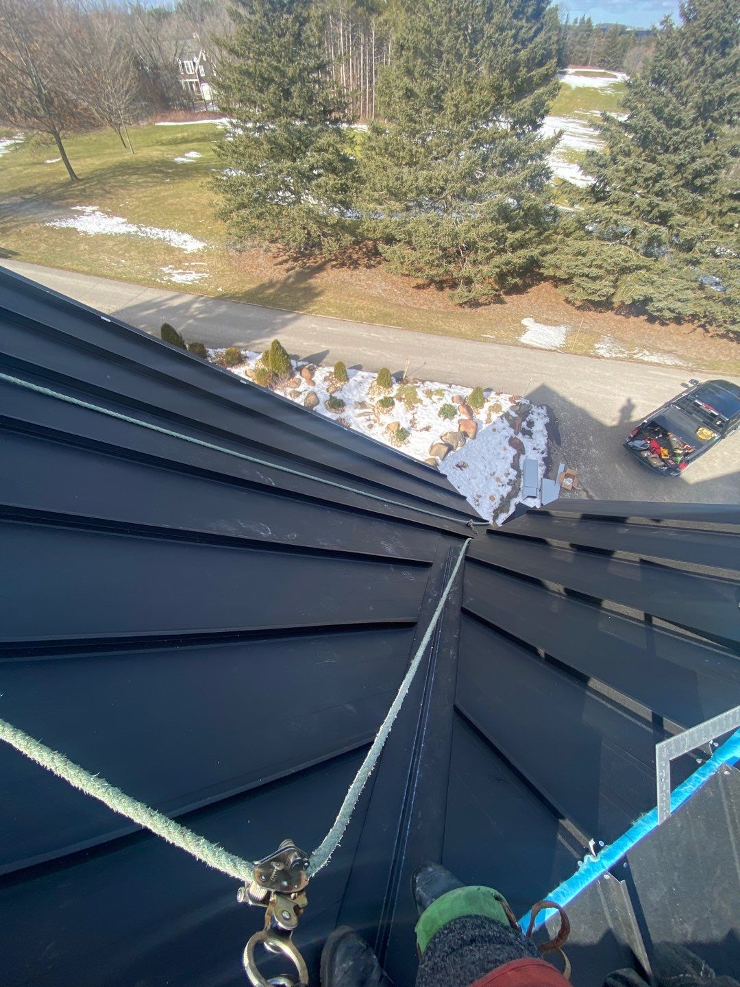Residential Roofing Installation using 24 Ga Standing Seam Metal by Jay Carter Roofing & Sheet Metal