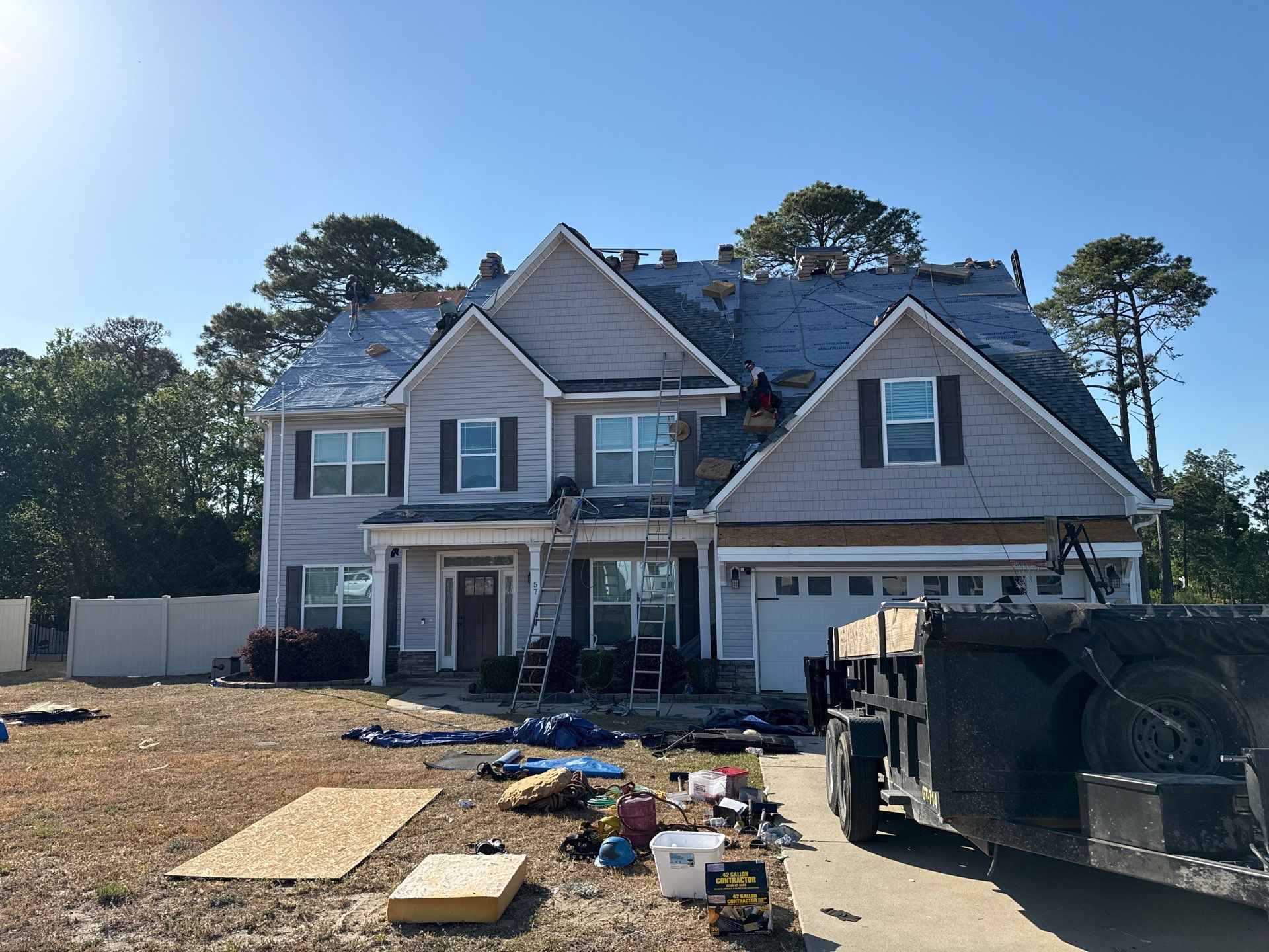 Asphalt Shingle Roof Replacement on Multi-Gabled Sanford Home by Prepare The Way Roofing