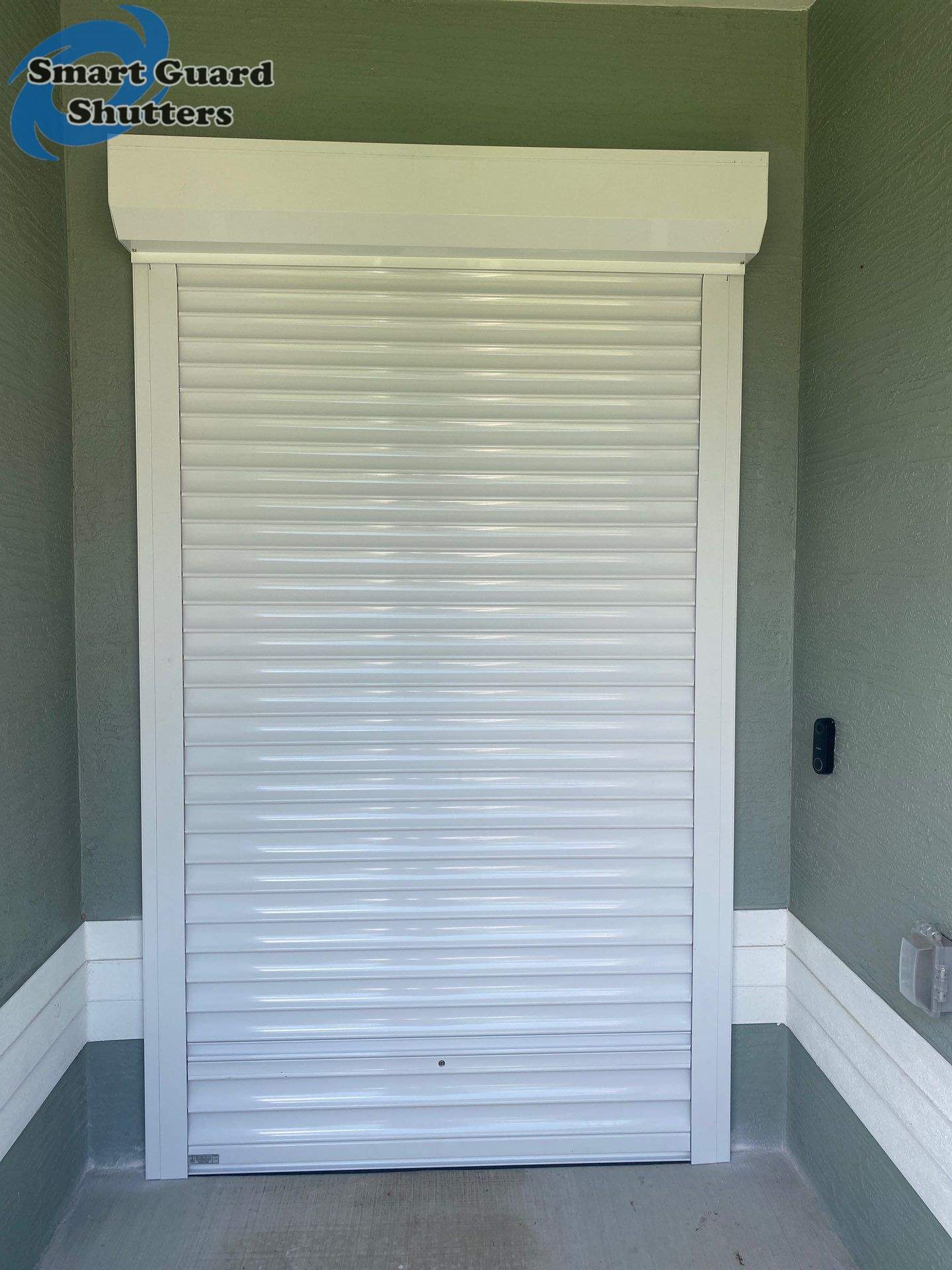 Hurricane Protection in White by Smart Guard Shutters